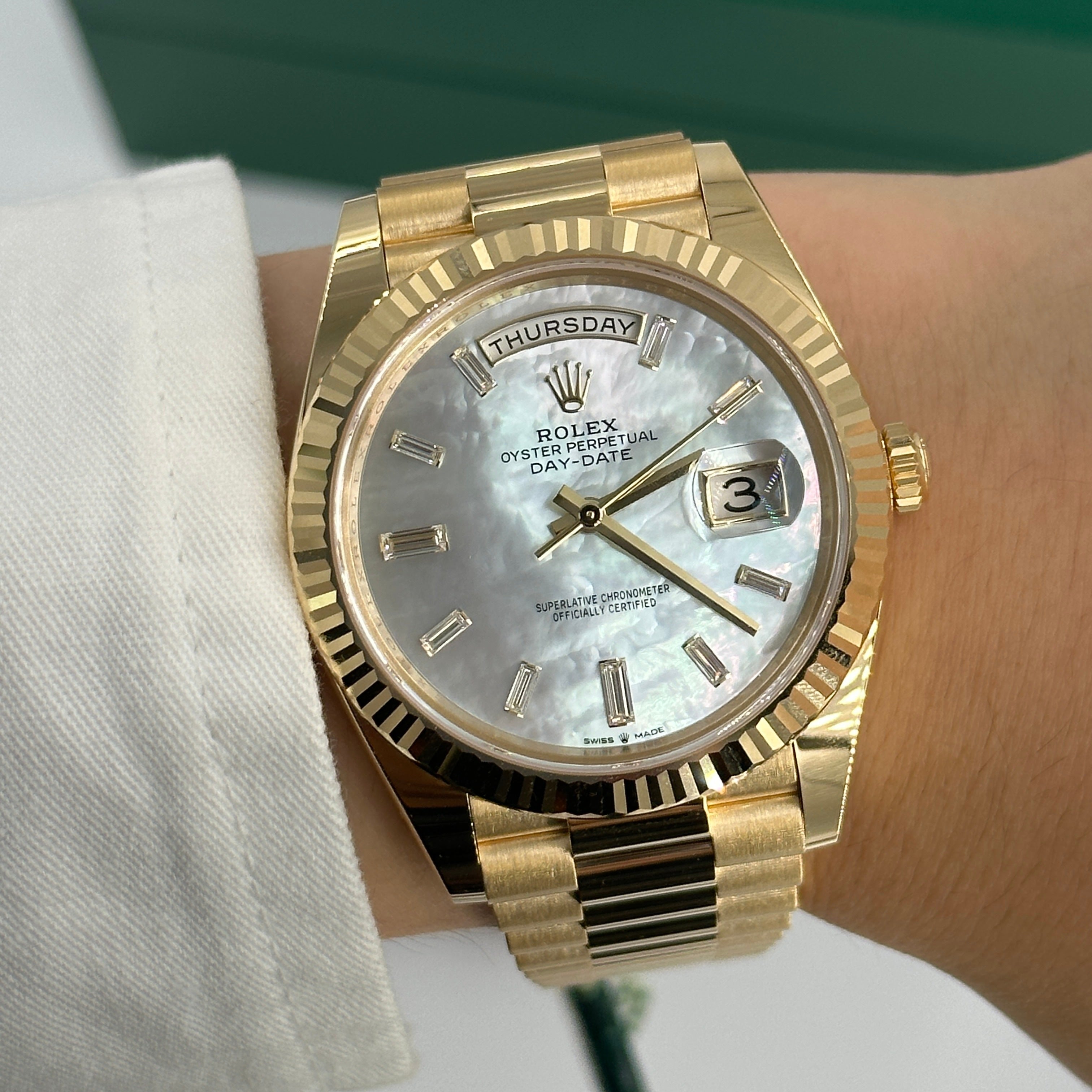 Rolex Day-Date 40 40 mm 228238 Silber Index 2023
