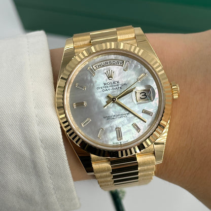 Rolex Day-Date 40 40 mm 228238 Silber Index 2023