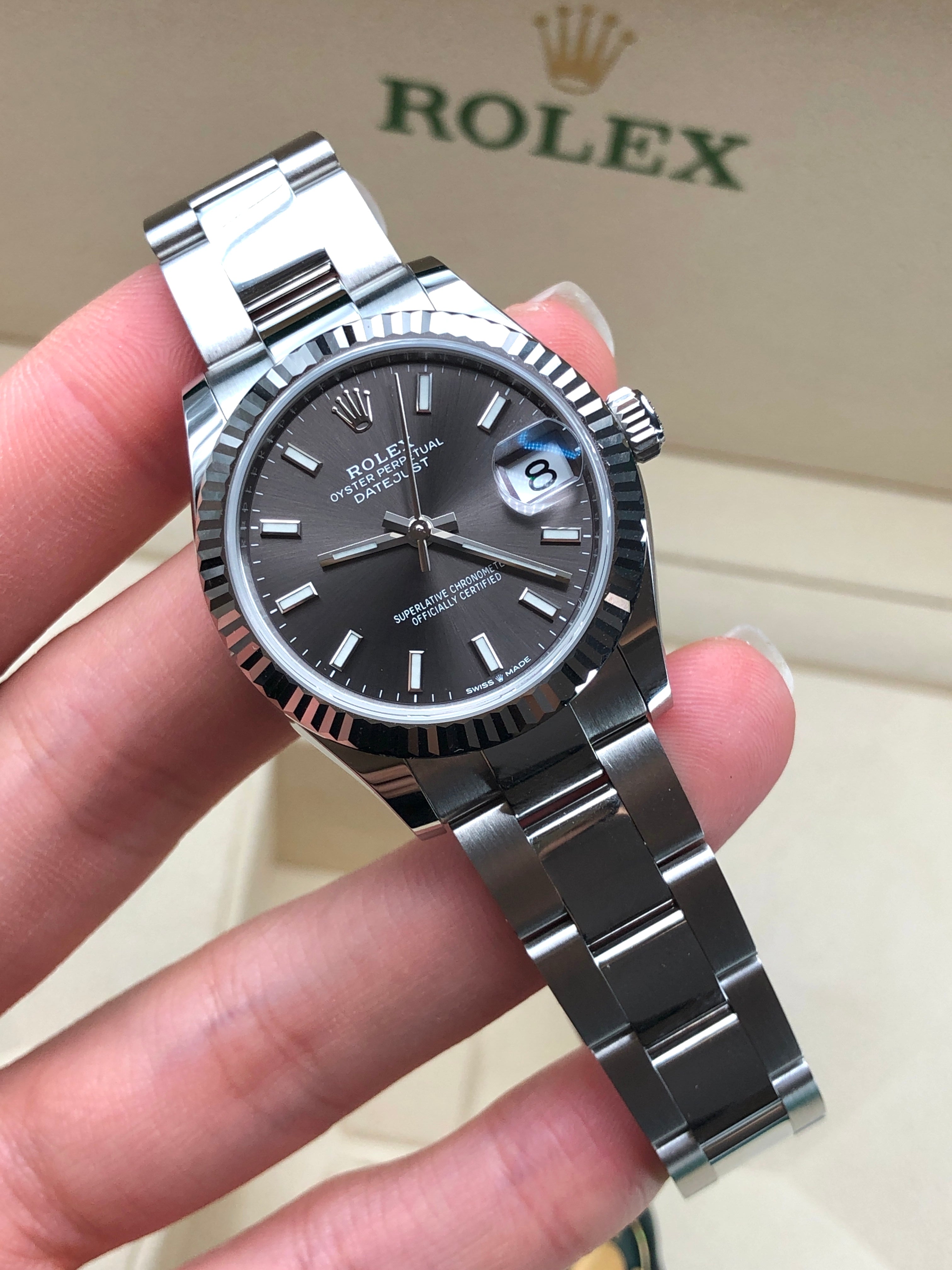 Rolex Datejust 31 278274 Grau Index Oyster 2025