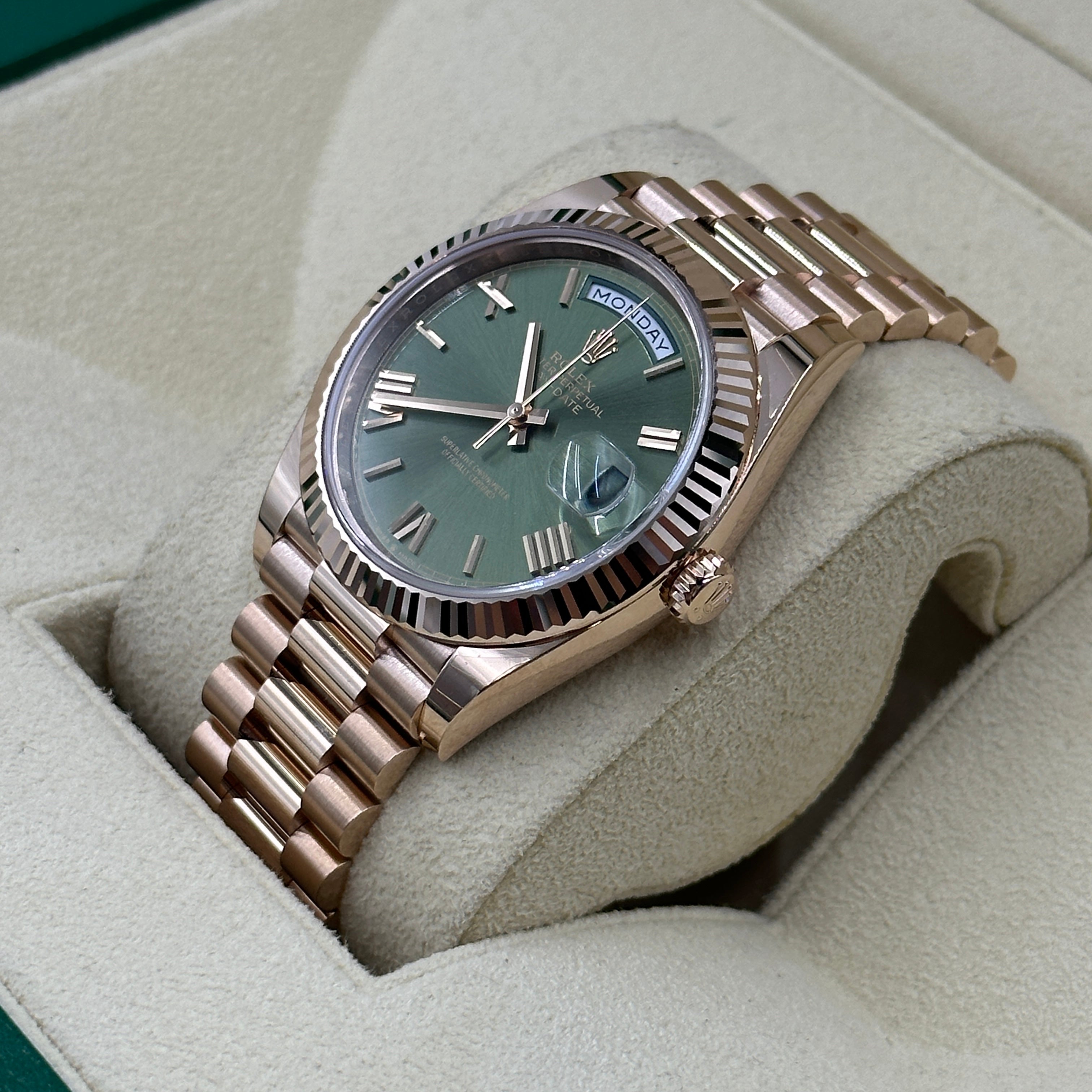 Rolex Day-Date 40 40 mm 228235 Grün Roman 2024