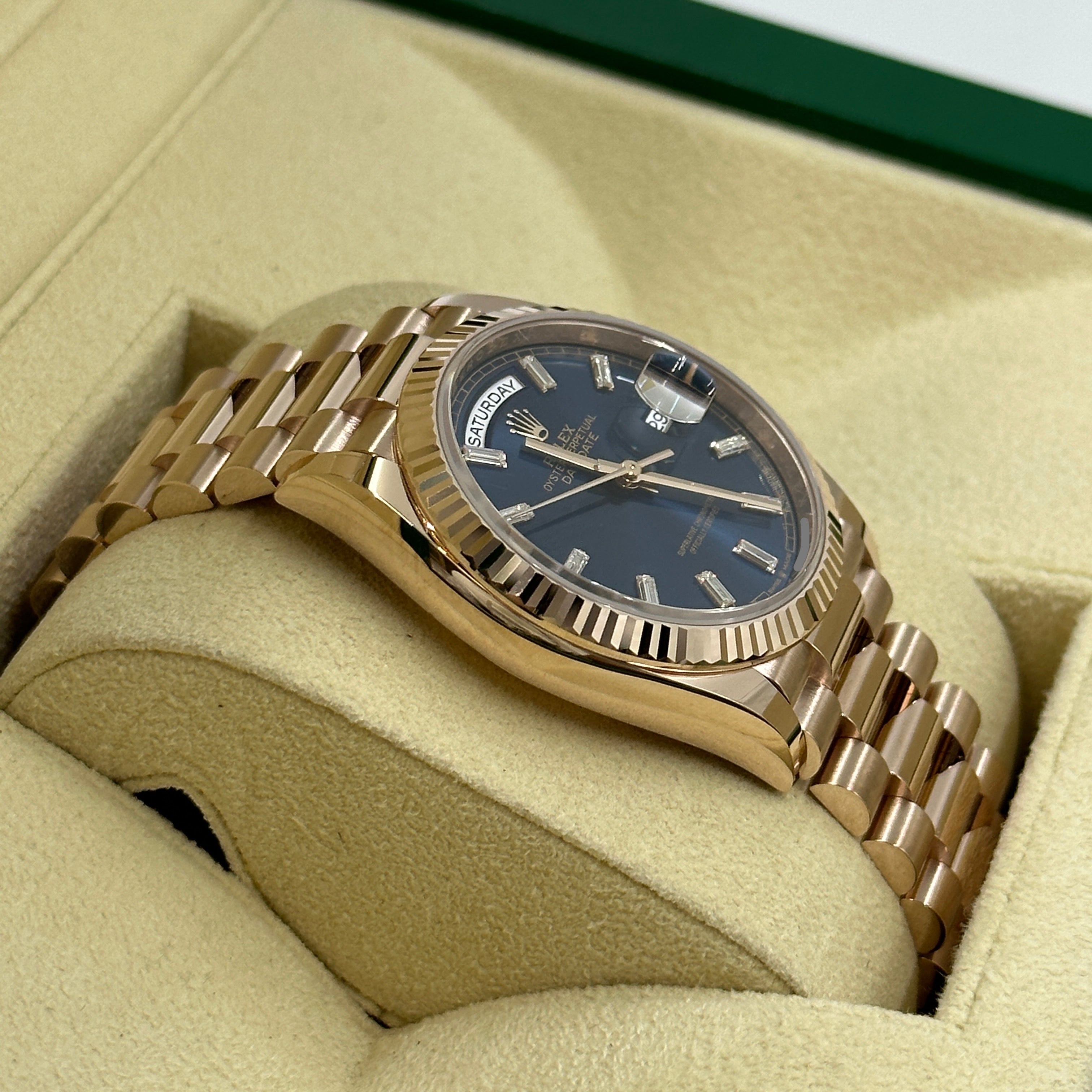 Rolex Day-Date 36 36mm 128235A Blau 2024