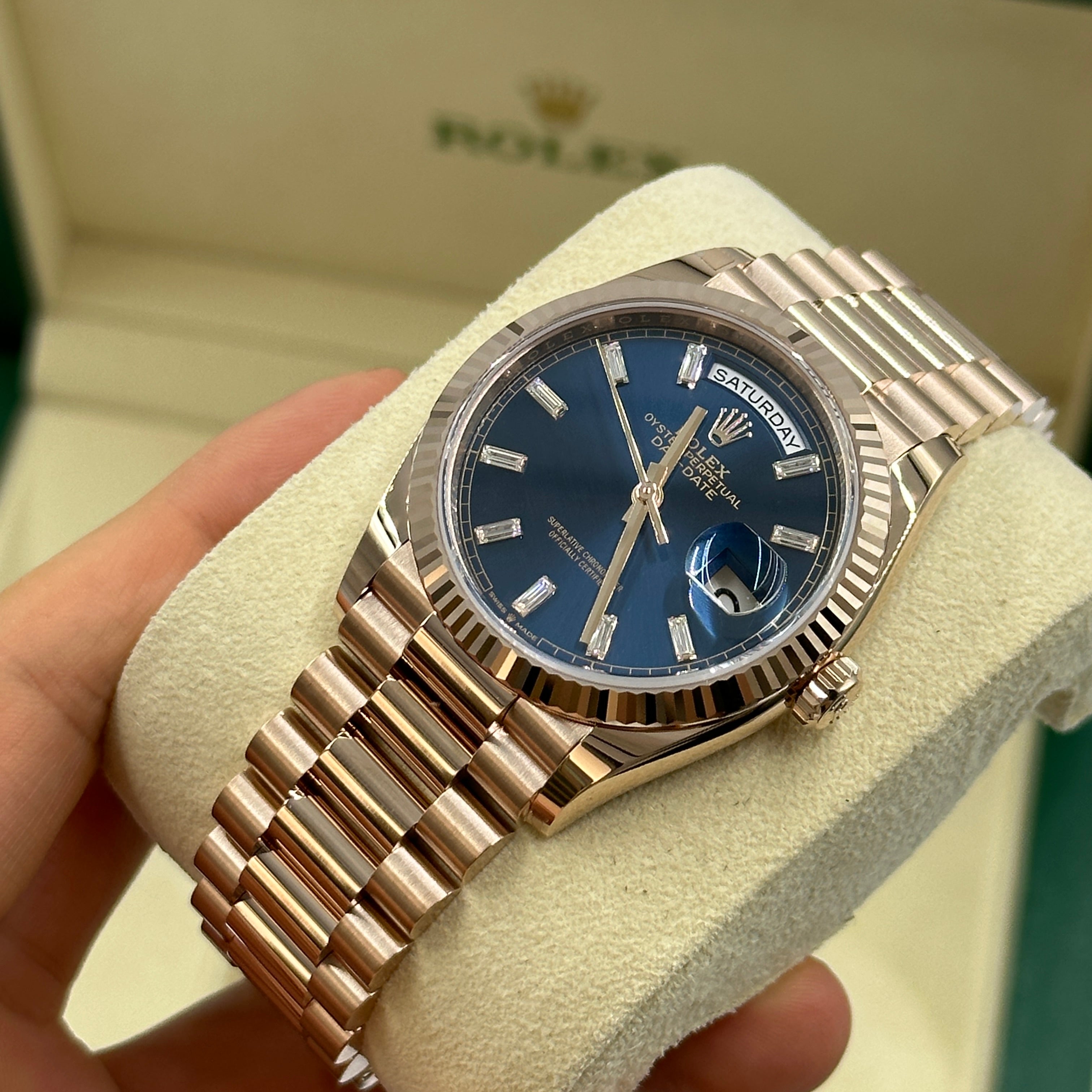 Rolex Day-Date 36 36mm 128235A Blau 2024
