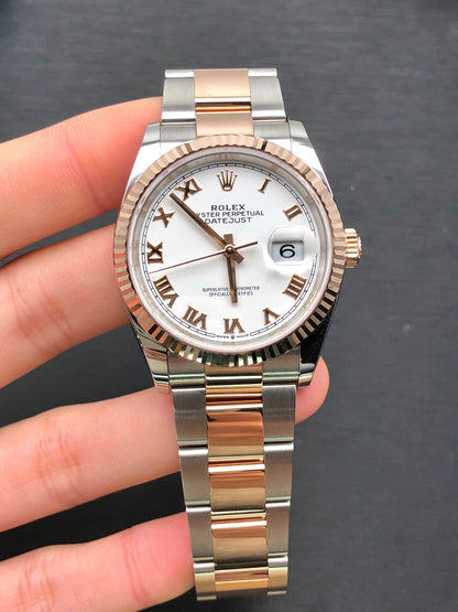 Rolex Datejust 36 126231 Weiße römische Auster 2025