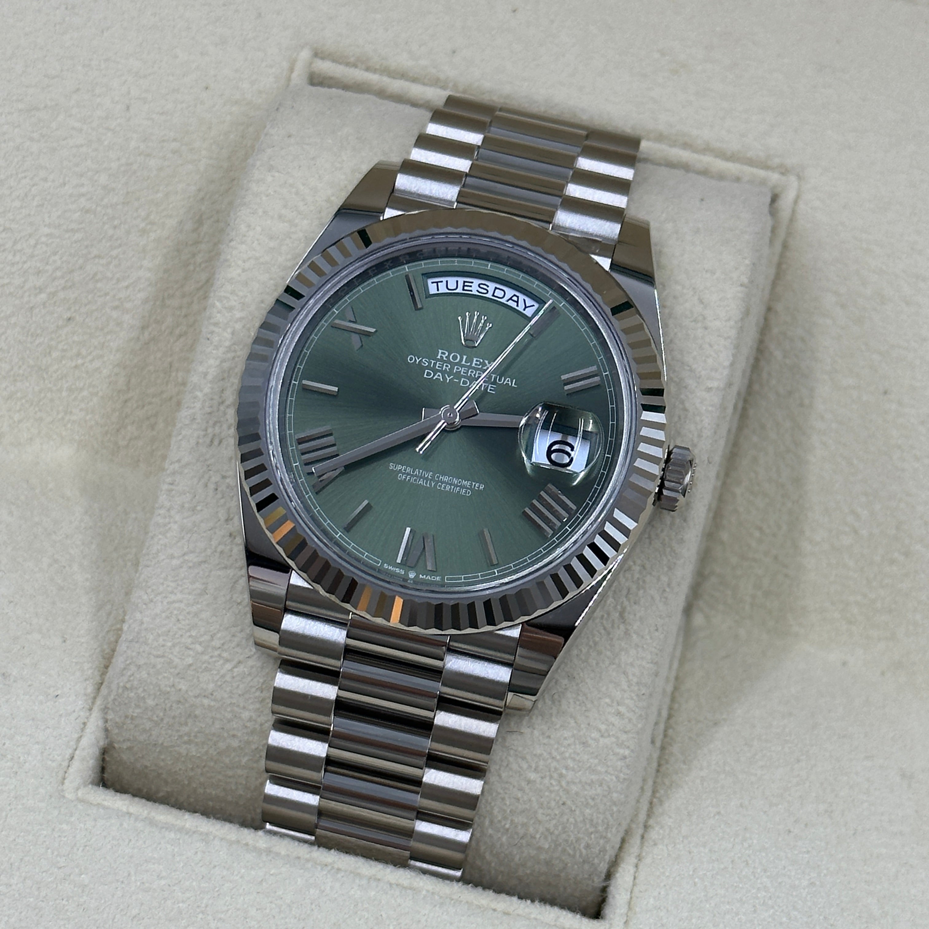 Rolex Day-Date 40 40 mm 228239 Grün Roman 2024