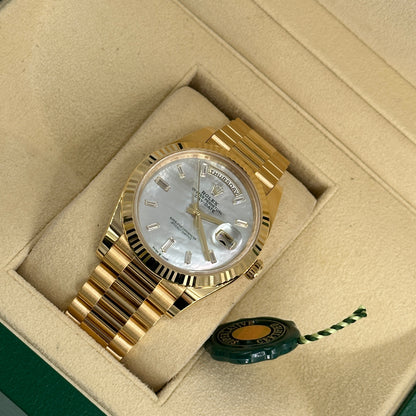 Rolex Day-Date 40 40 mm 228238 Silber Index 2023