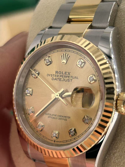 Rolex Datejust 36 126233G Champ Oyster 2025