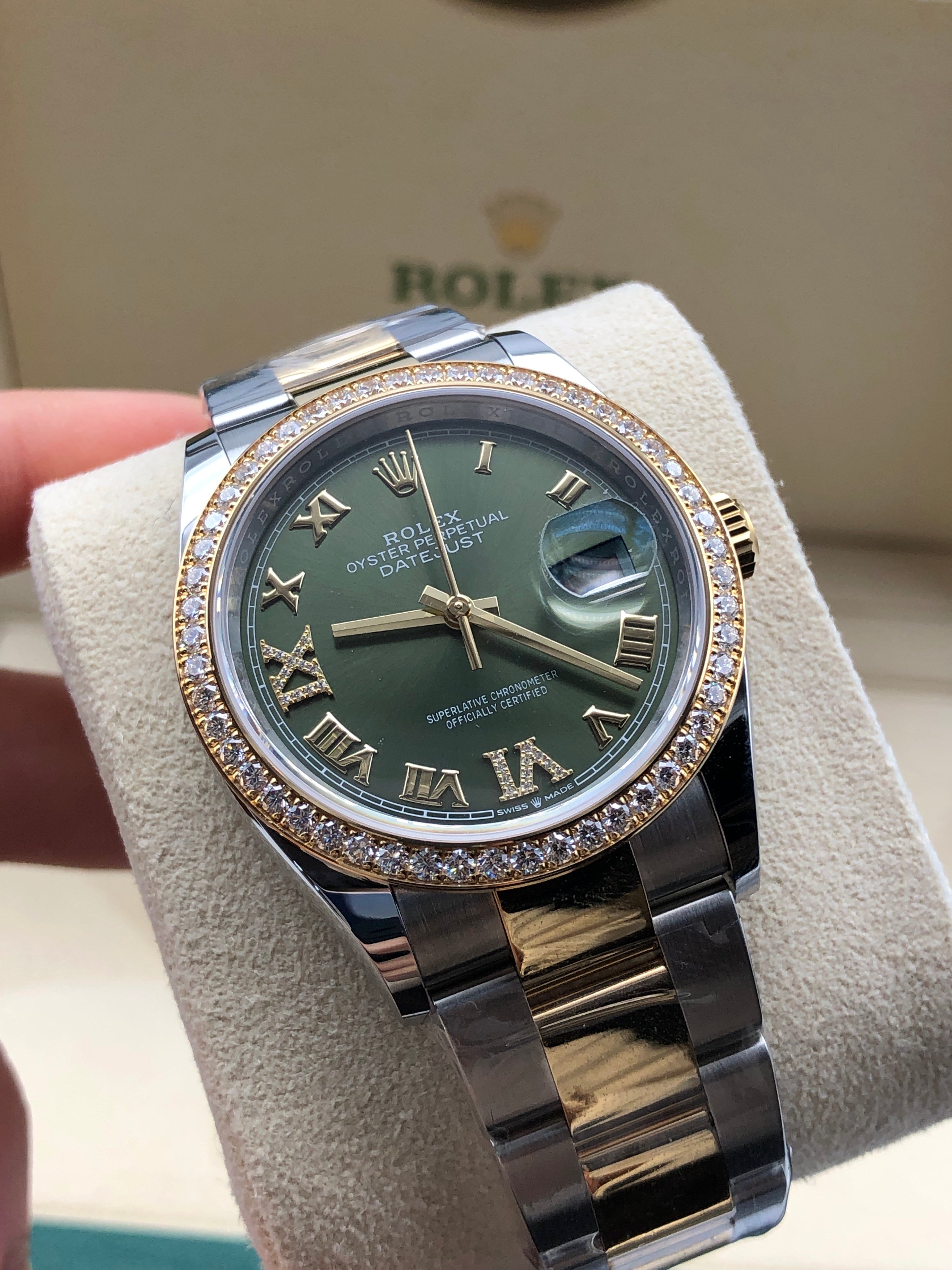 Rolex Datejust 36 126283RBR Grüne VIIX Oyster 2024