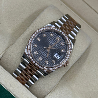 Rolex Datejust 36 126281RBR G Grau geriffelt Jubilee 2024