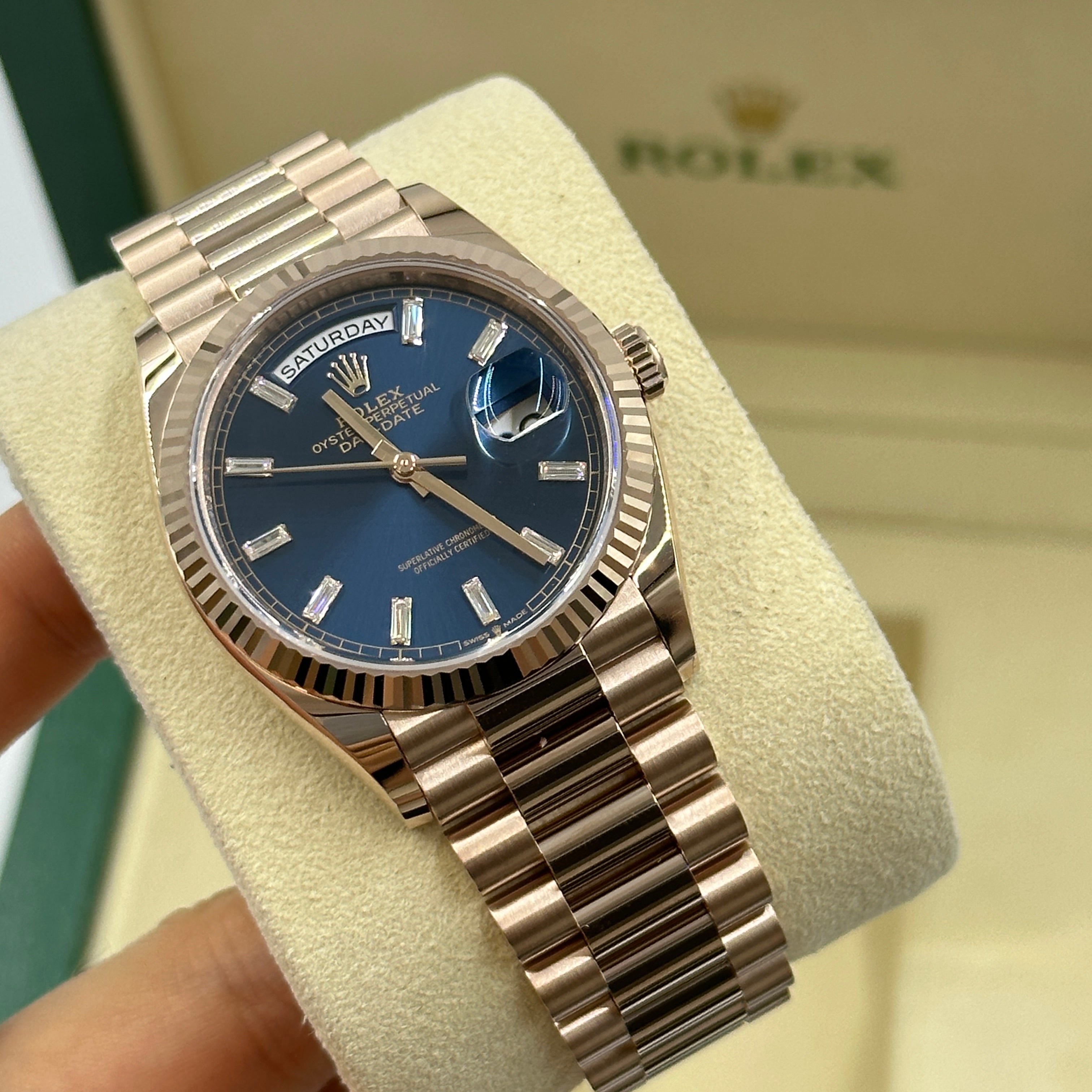 Rolex Day-Date 36 36mm 128235A Blau 2024
