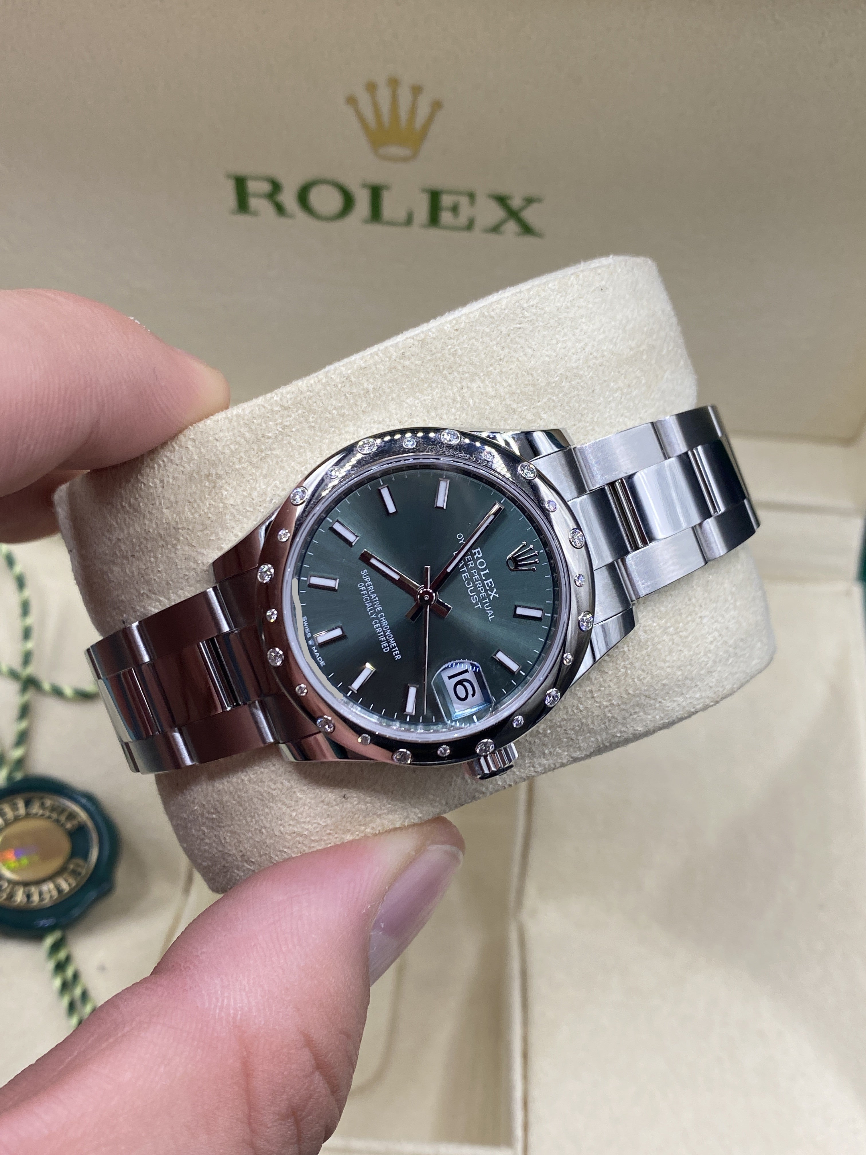 Rolex Datejust 31 278344RBR Grüner Index Oyster 2024