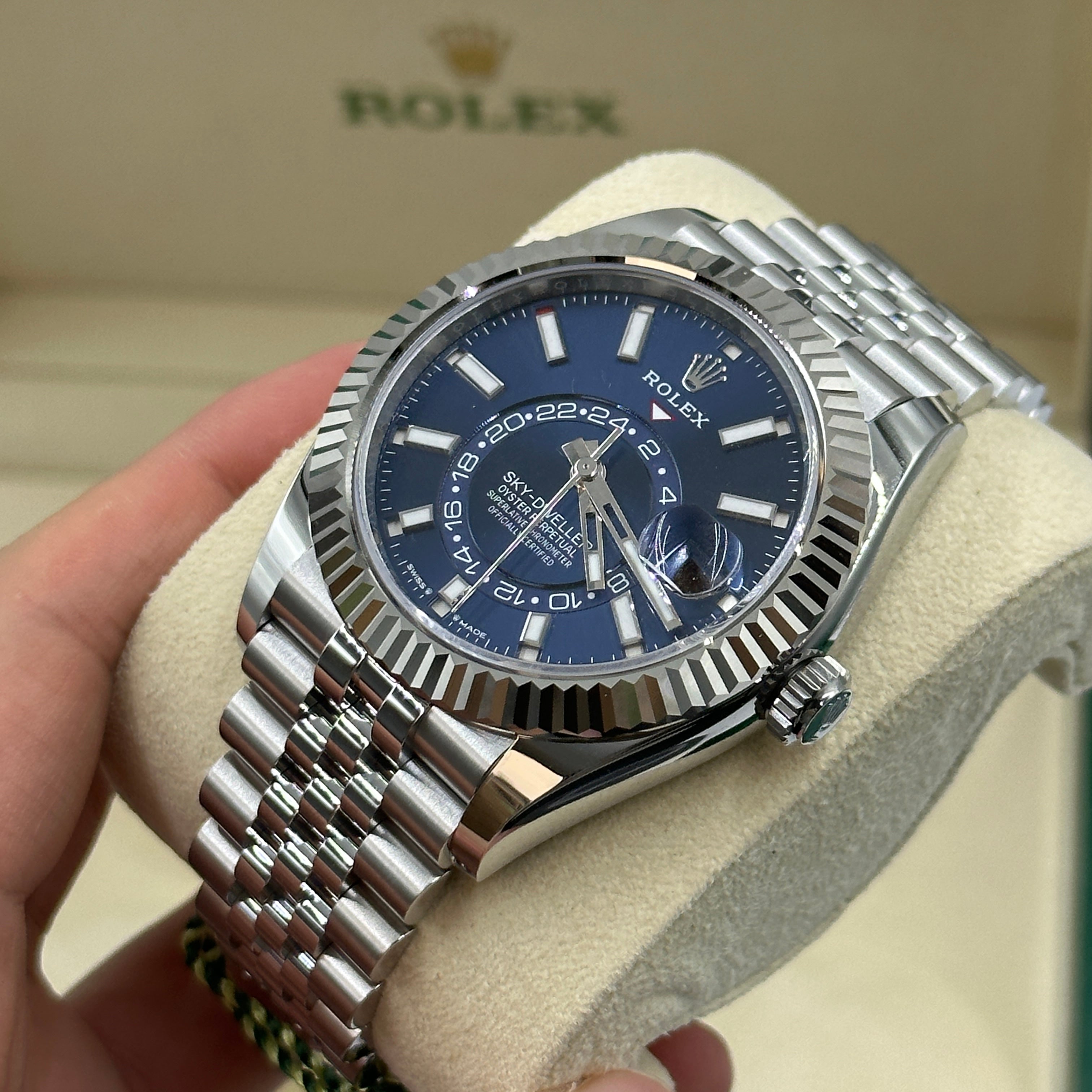 Rolex Sky-Dweller 42 mm 336934 Blaues Jubiläum 2023