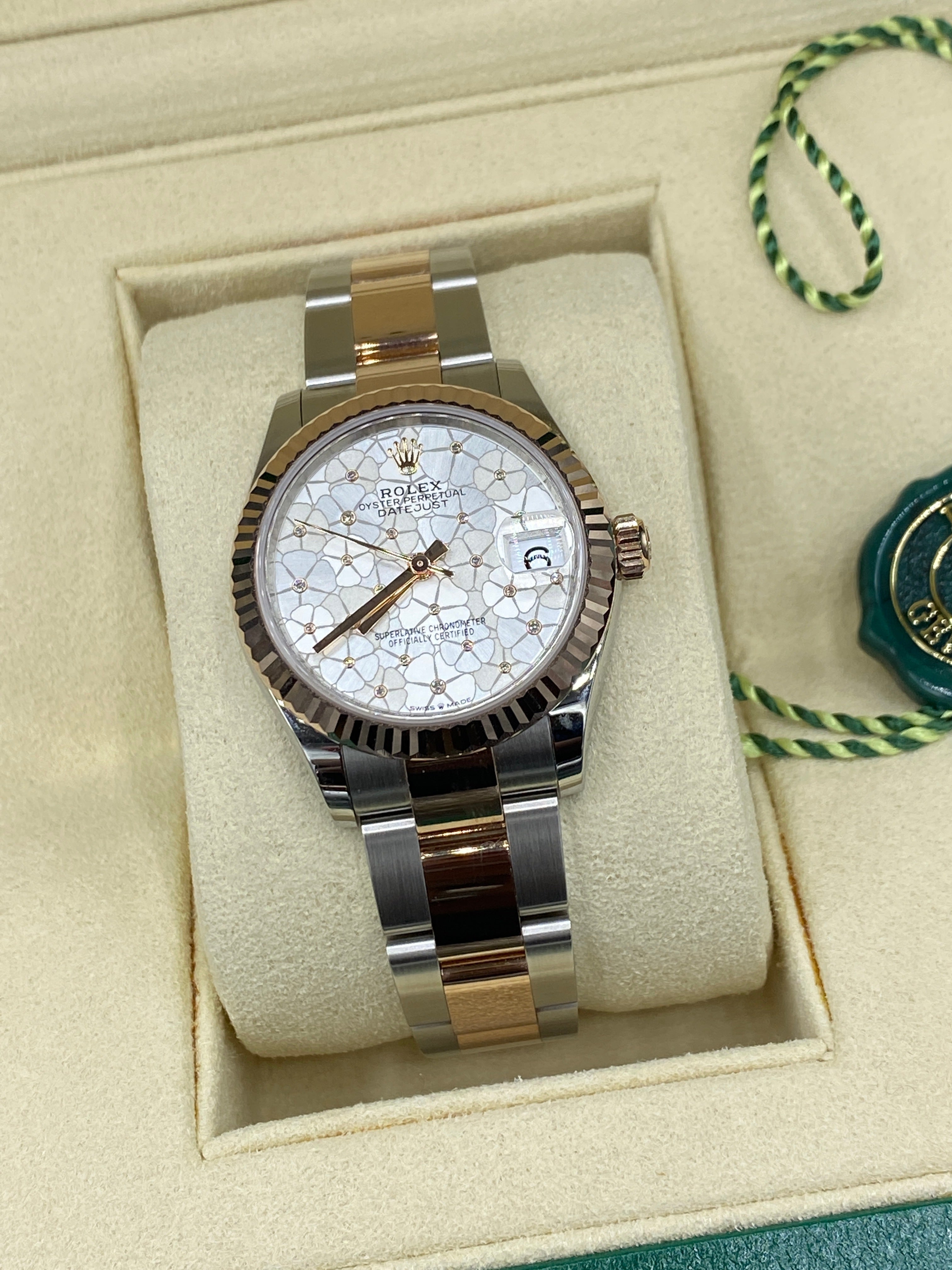 Rolex Datejust 31 278271 Silber Floral Oyster 2024
