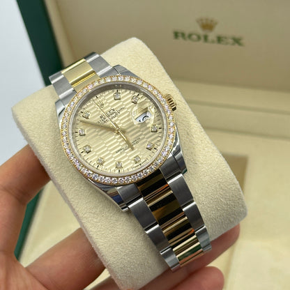 Rolex Datejust 36 126283RBR Champ Fluted Oyster 2024