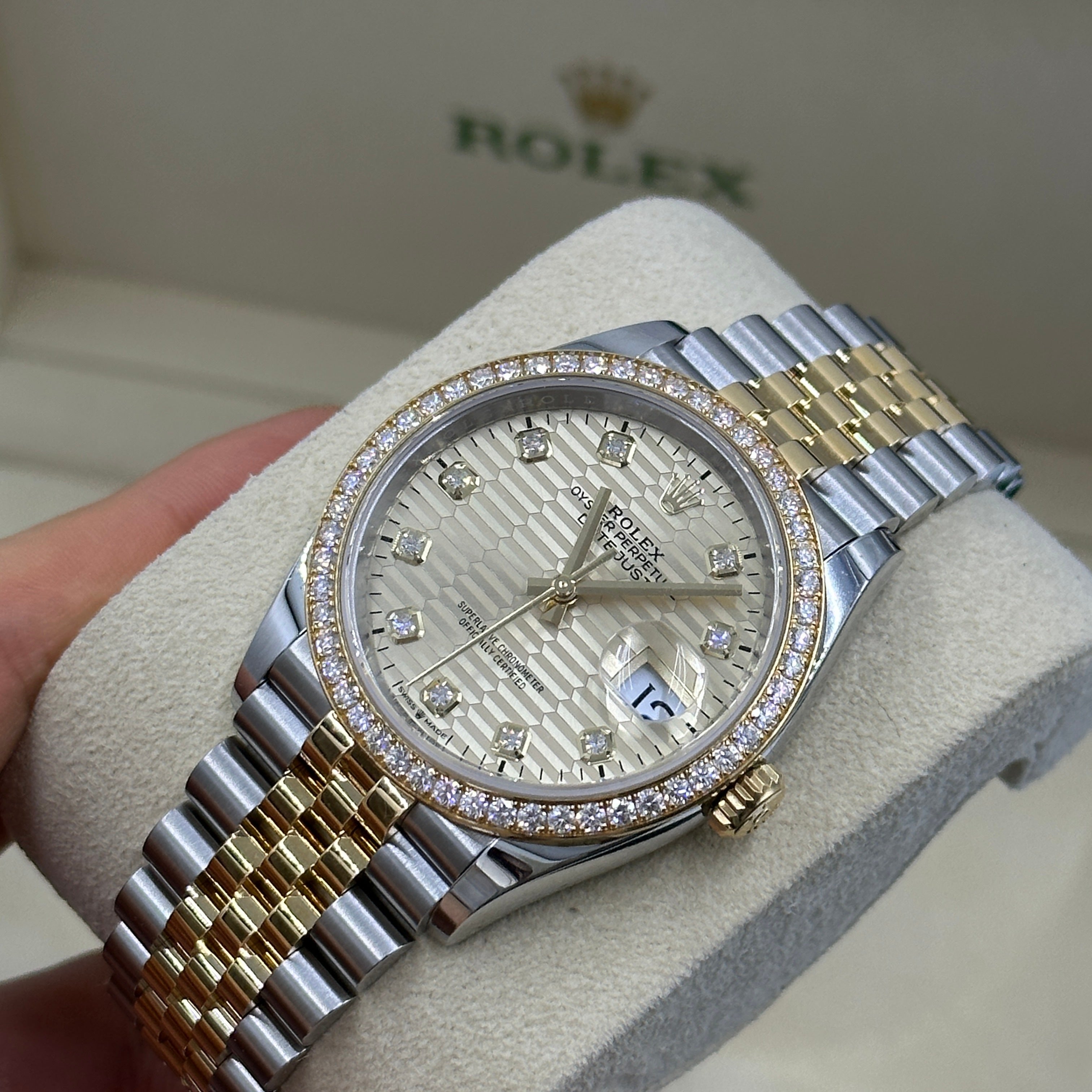 Rolex Datejust 36 126283RBR Champ Fluted Jubilee 2024