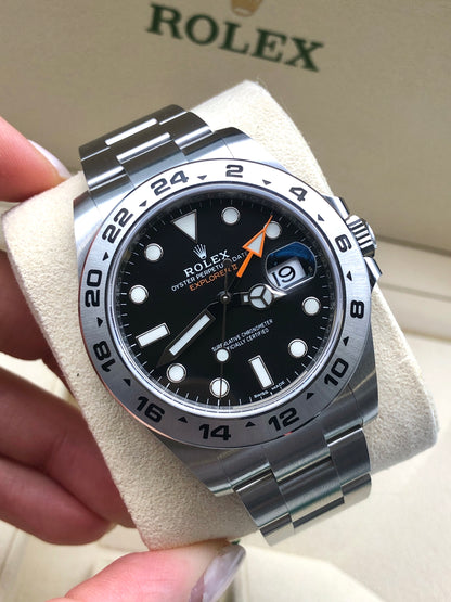 Rolex Explorer II 42 mm 216570 Schwarz 2020