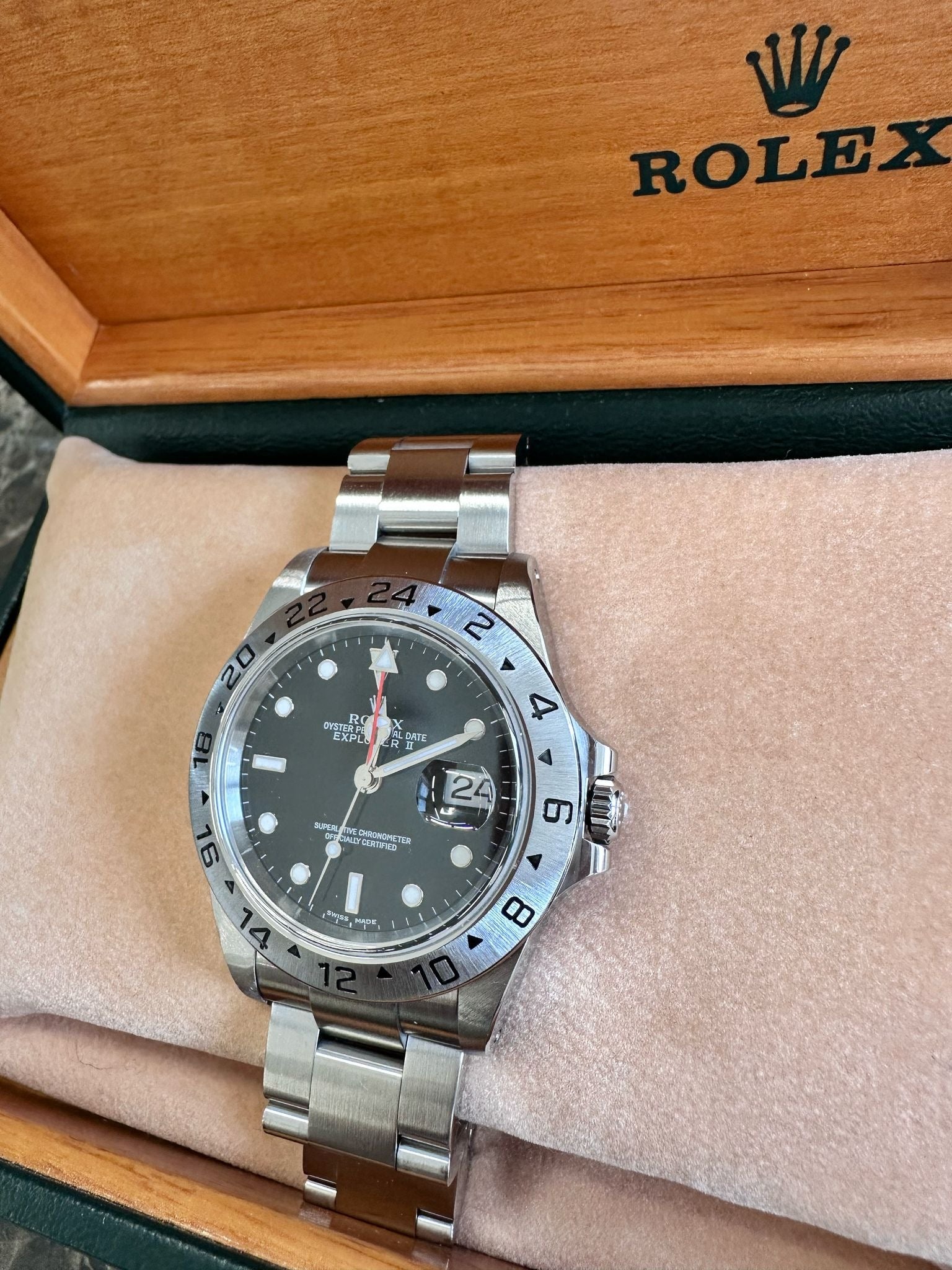 Rolex Explorer II 16570 Schwarz 1993
