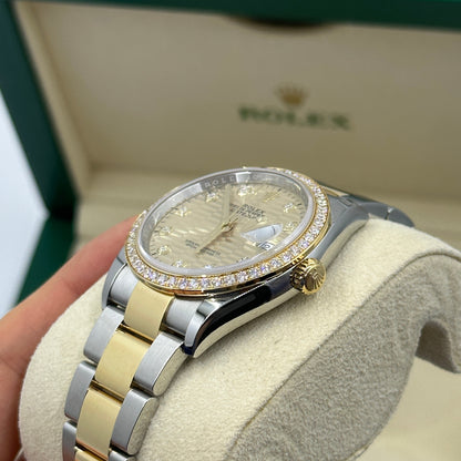 Rolex Datejust 36 126283RBR Champ Fluted Oyster 2024