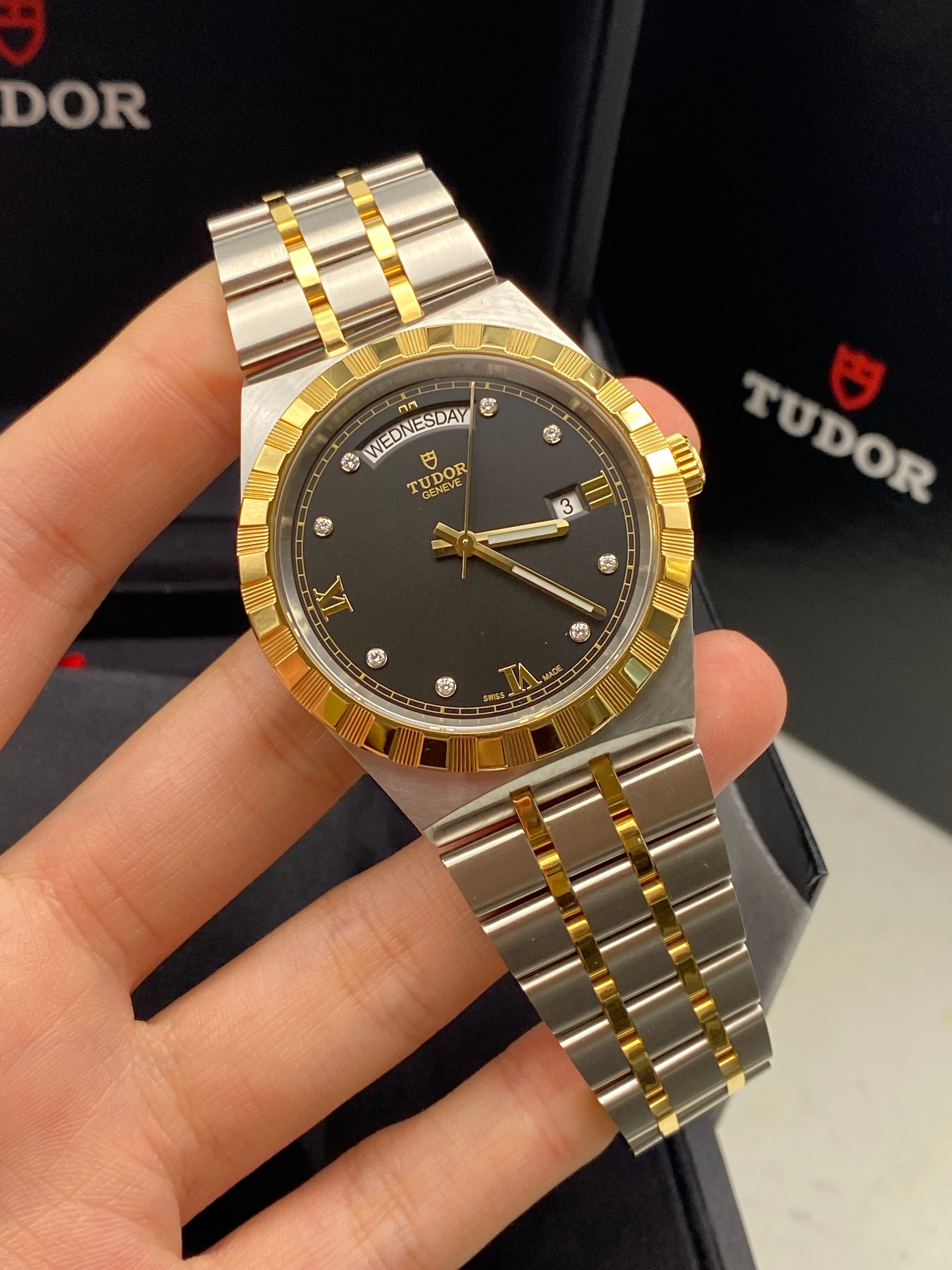 Tudor Tudor Royal 41 mm 28603-0005 Schwarze Diamanten 2023