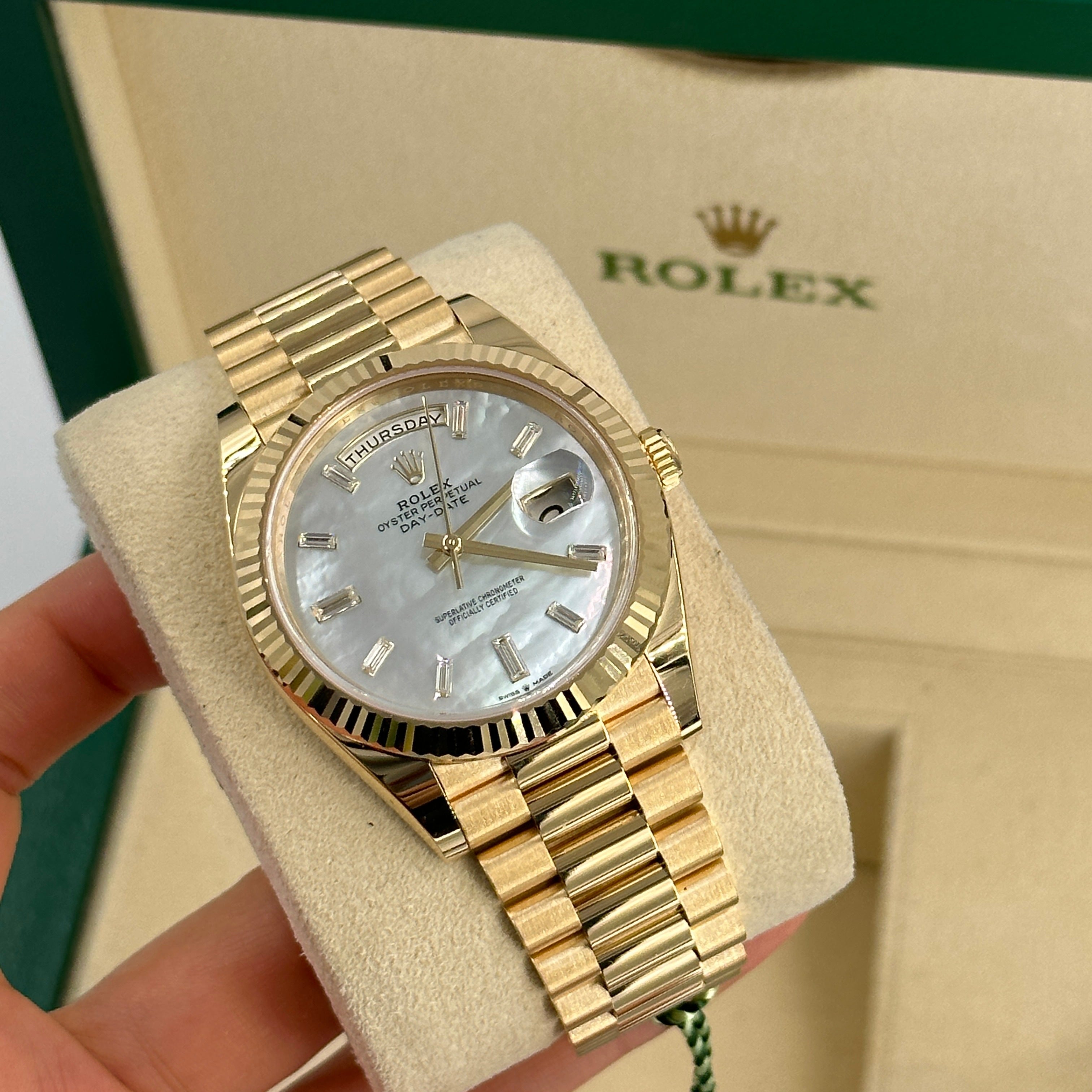 Rolex Day-Date 40 40 mm 228238 Silber Index 2023