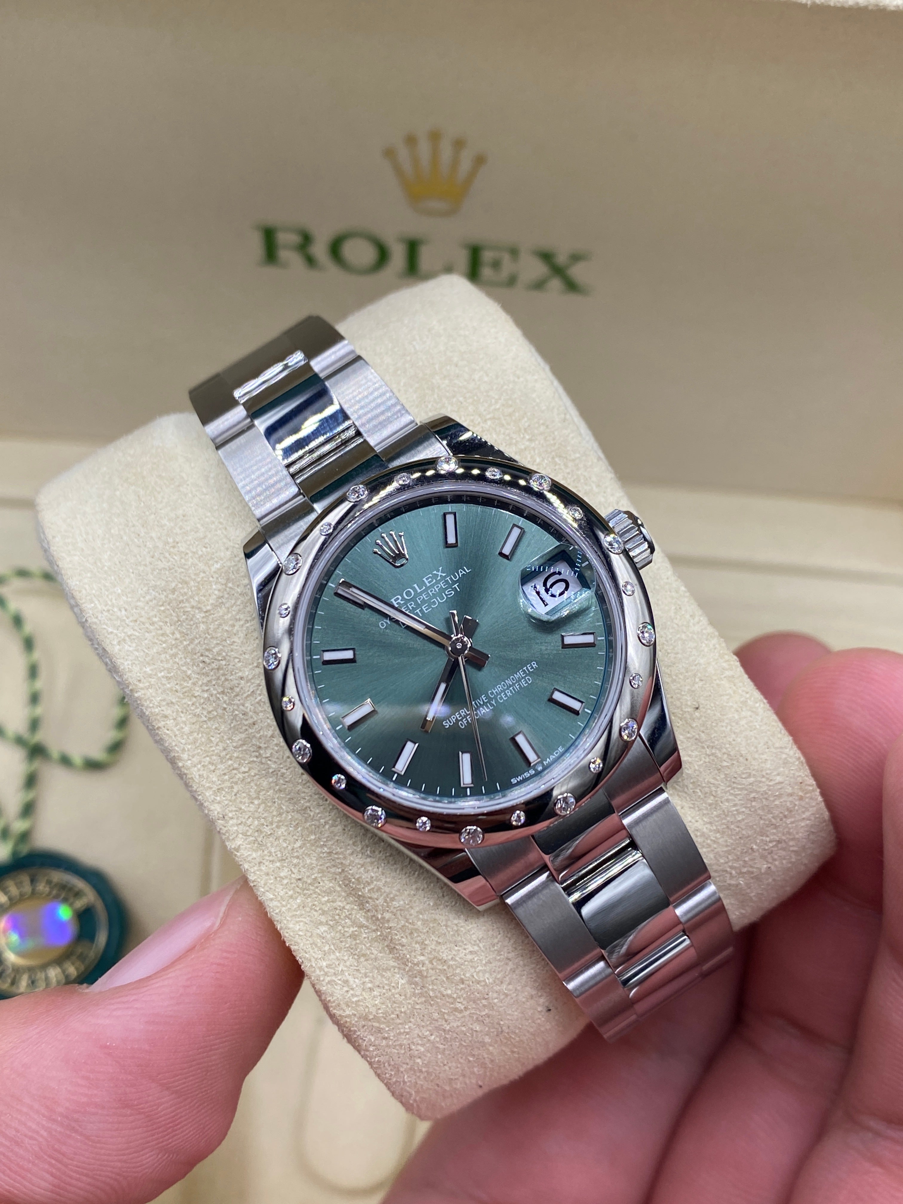 Rolex Datejust 31 278344RBR Grüner Index Oyster 2024