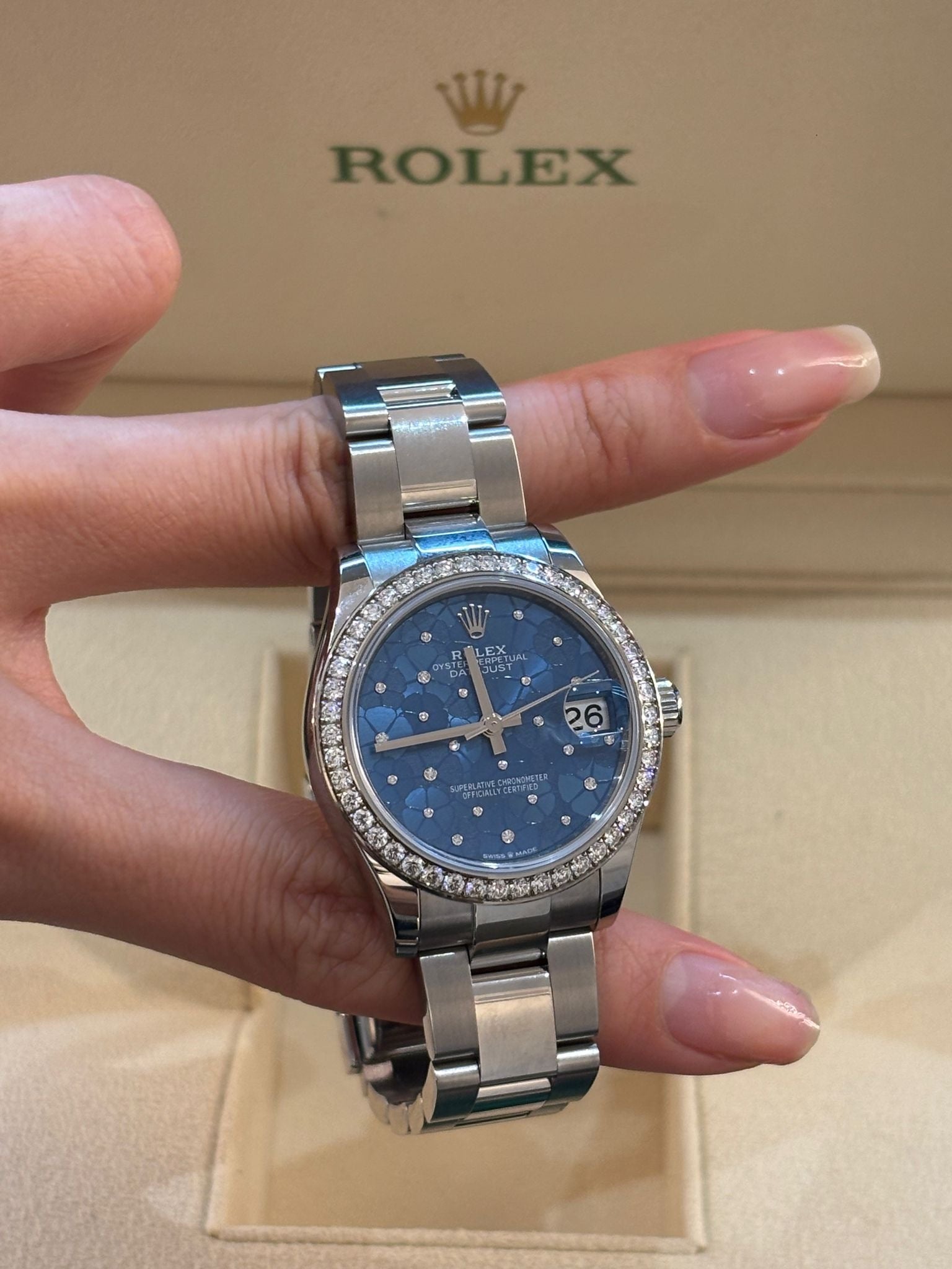 Rolex Datejust 31 278384RBR Blue Flower Oyster 2025