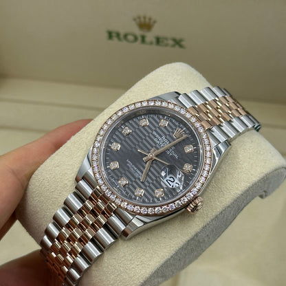 Rolex Datejust 36 126281RBR G Grau geriffelt Jubilee 2024