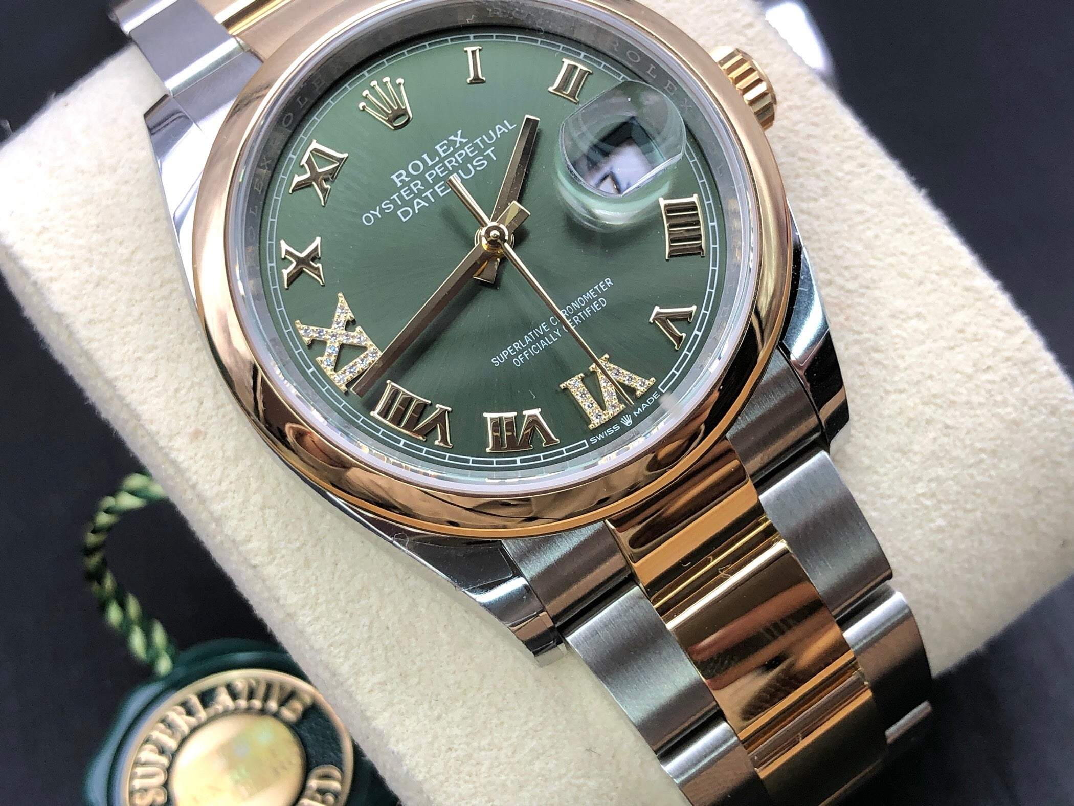 Rolex Datejust 36 126203 Grüne VIIX Oyster 2025