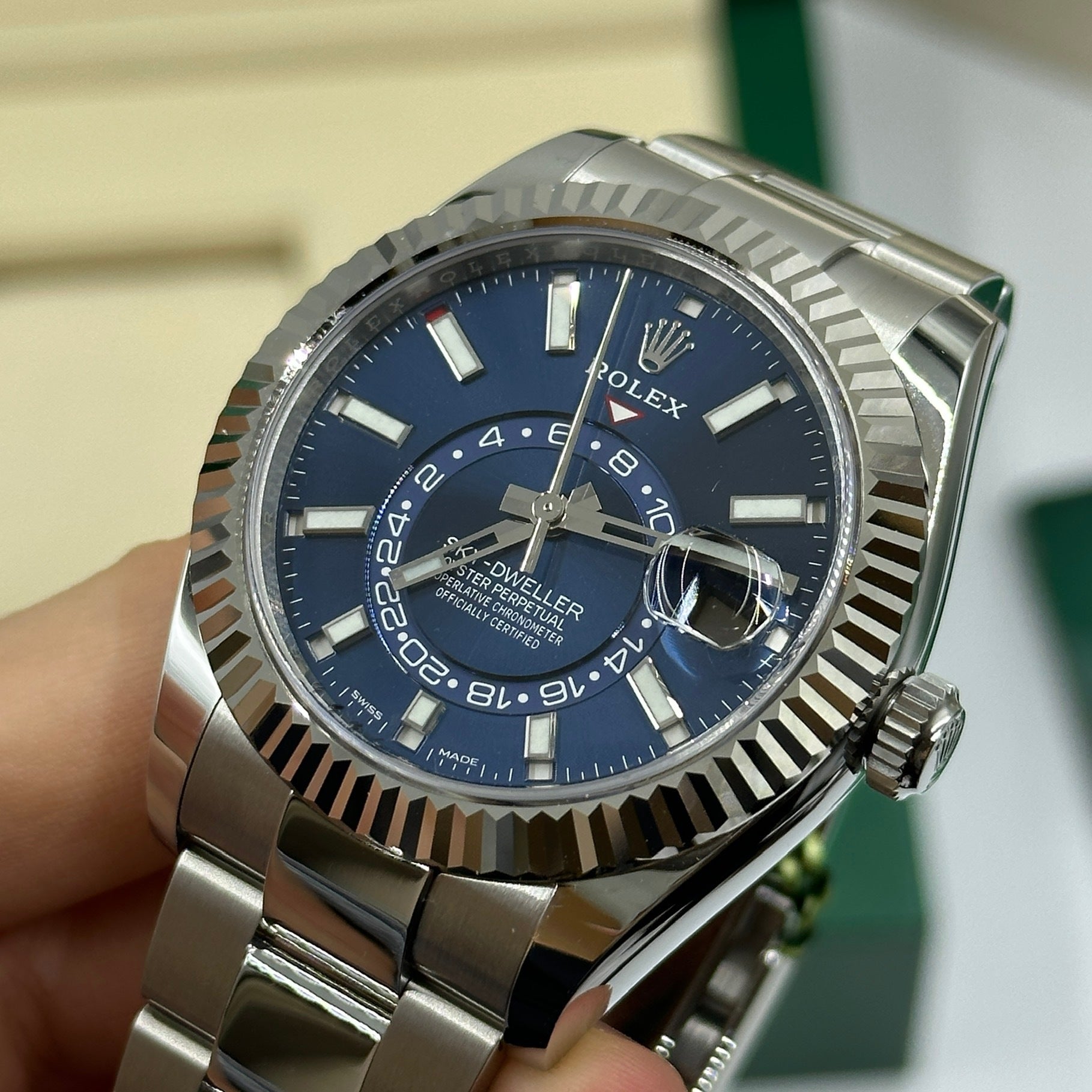 Rolex Sky-Dweller 42 mm 336934 Blaue Auster 2023
