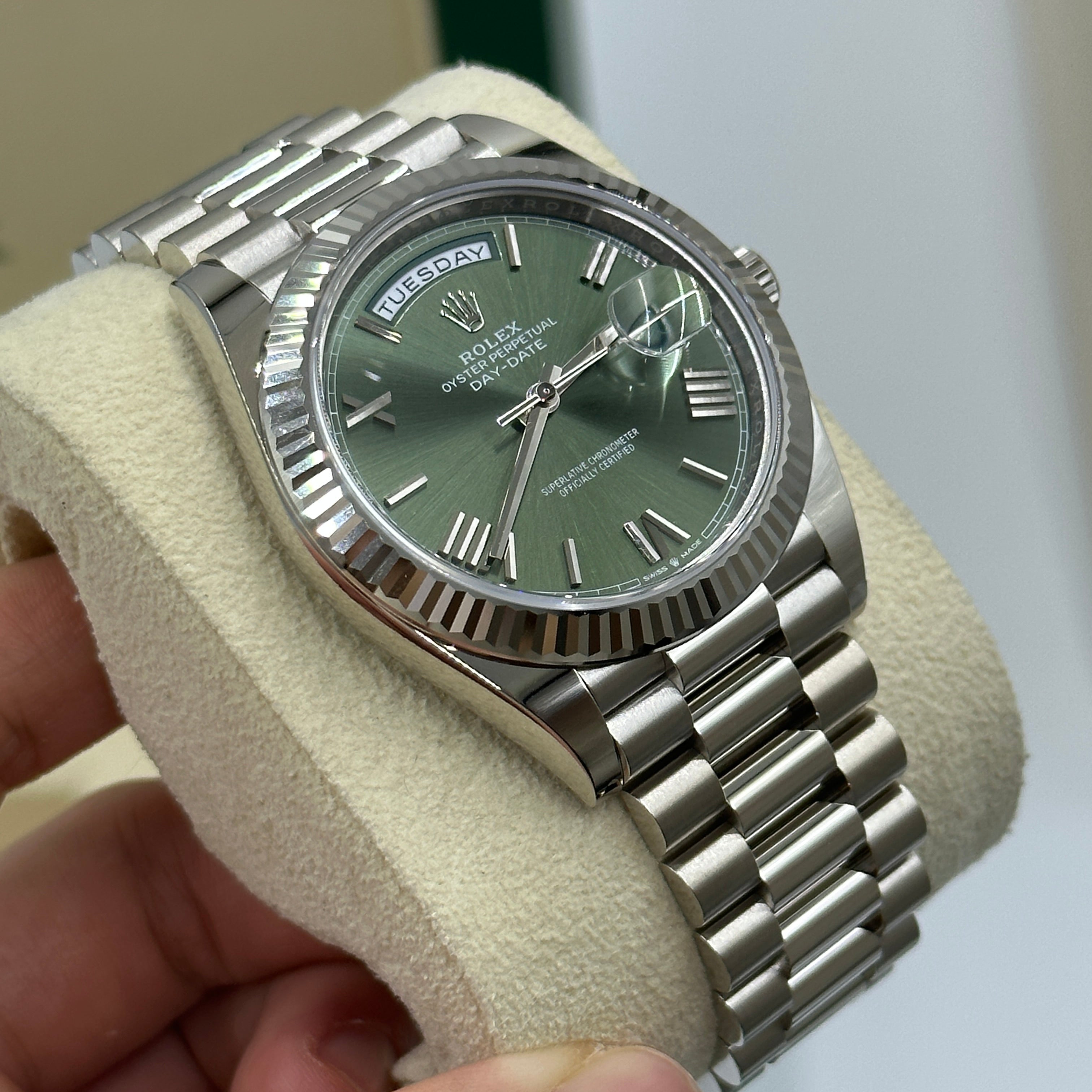 Rolex Day-Date 40 40 mm 228239 Grün Roman 2024