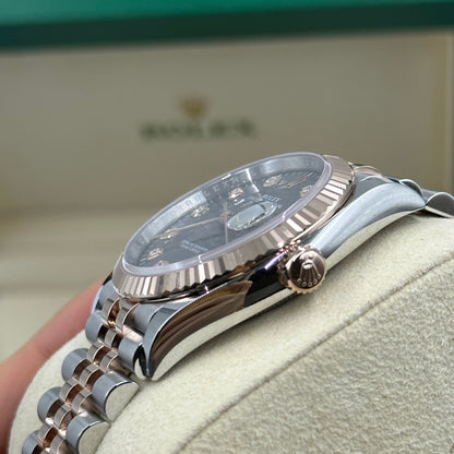 Rolex Datejust 36 126231G Grau geriffeltes Jubiläum 2024