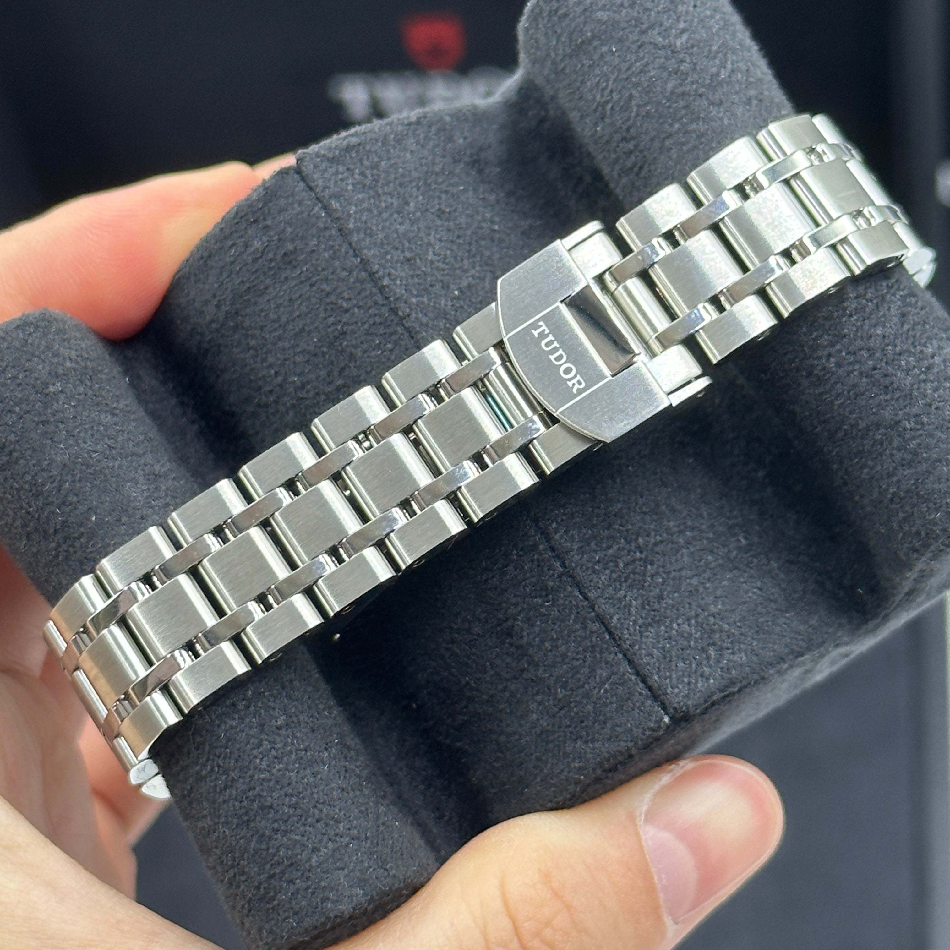 Tudor Tudor Royal 34 mm 28400-0003 Schwarzer römischer Stahl 2022