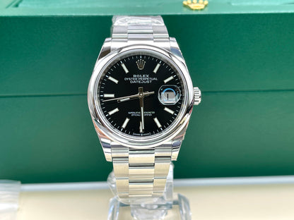 Rolex Datejust 36 126200 Black Index Oyster 2025