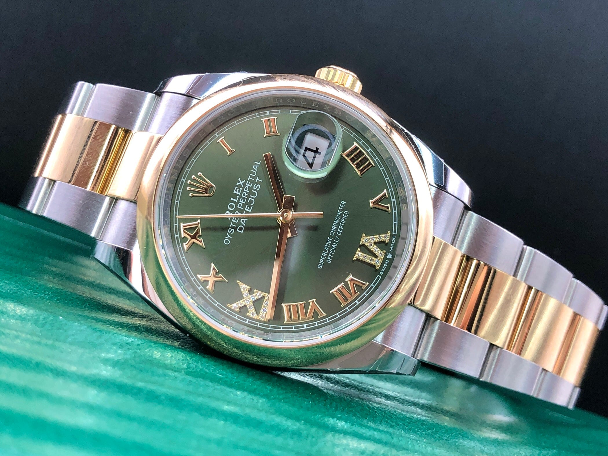 Rolex Datejust 36 126203 Grüne VIIX Oyster 2025