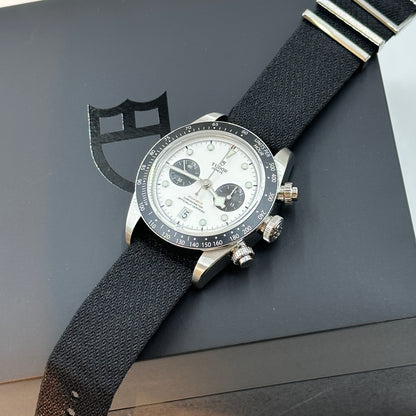 Tudor Black Bay Chrono 41 mm 79360N-0008 Weiß gewebt 2024