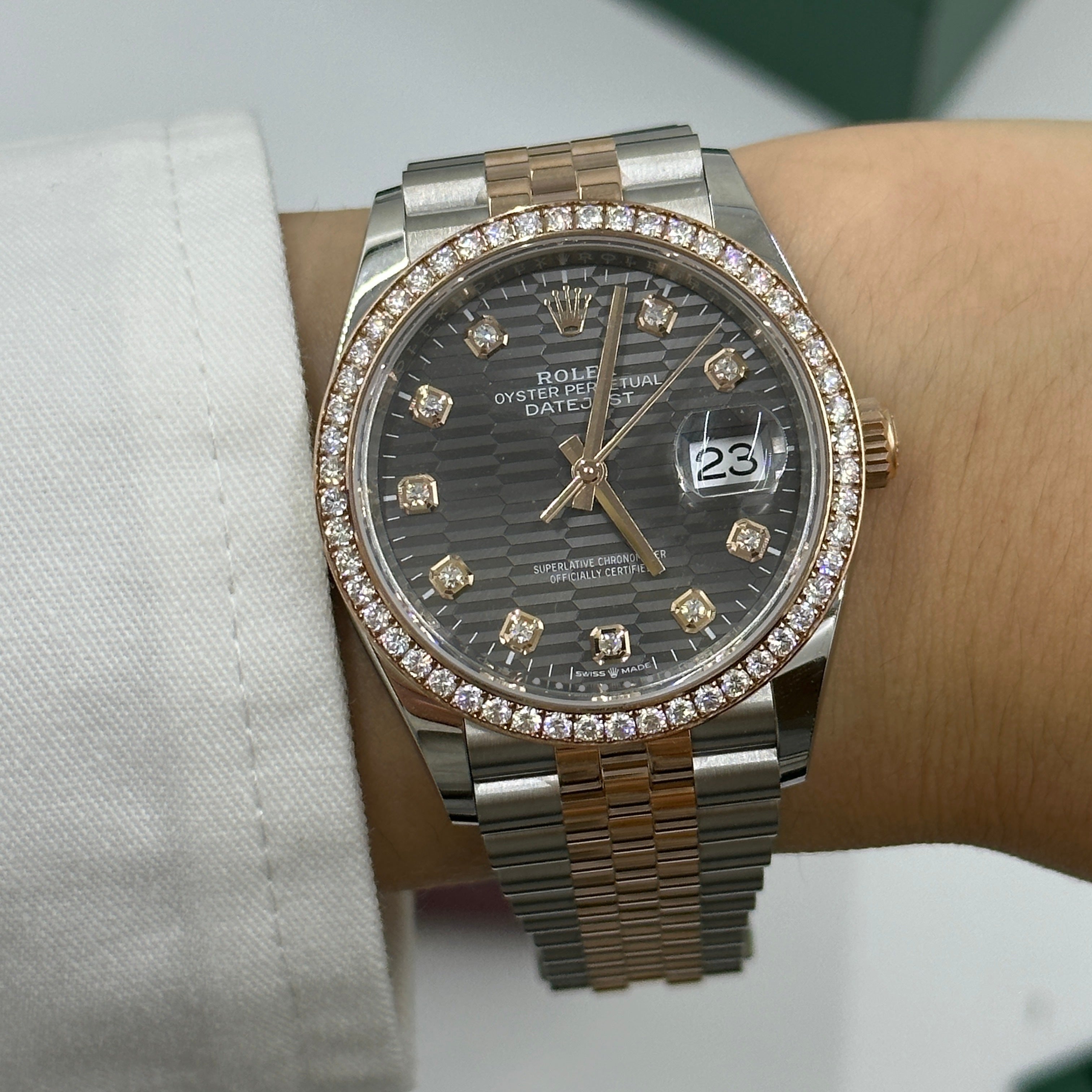 Rolex Datejust 36 126281RBR G Grau geriffelt Jubilee 2024