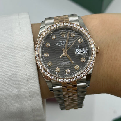Rolex Datejust 36 126281RBR G Grau geriffelt Jubilee 2024