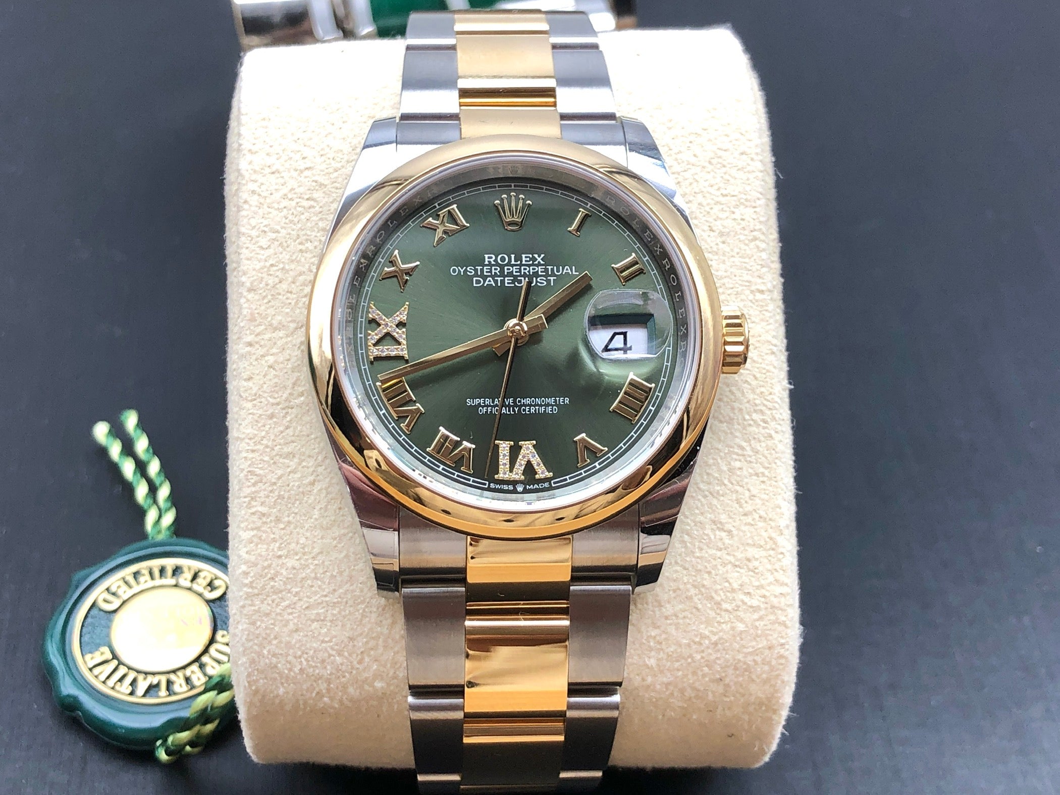 Rolex Datejust 36 126203 Grüne VIIX Oyster 2025