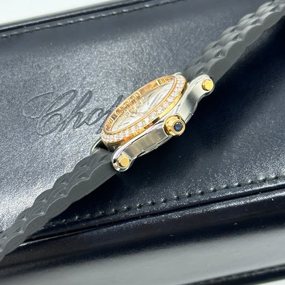 Chopard Happy Sport 30 mm 278590-6003 Weiß mit Diamantbesatz (Lünette aus Roségold) 2025