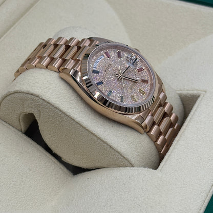 Rolex Day-Date 36 36mm 128235A Pavé 2025