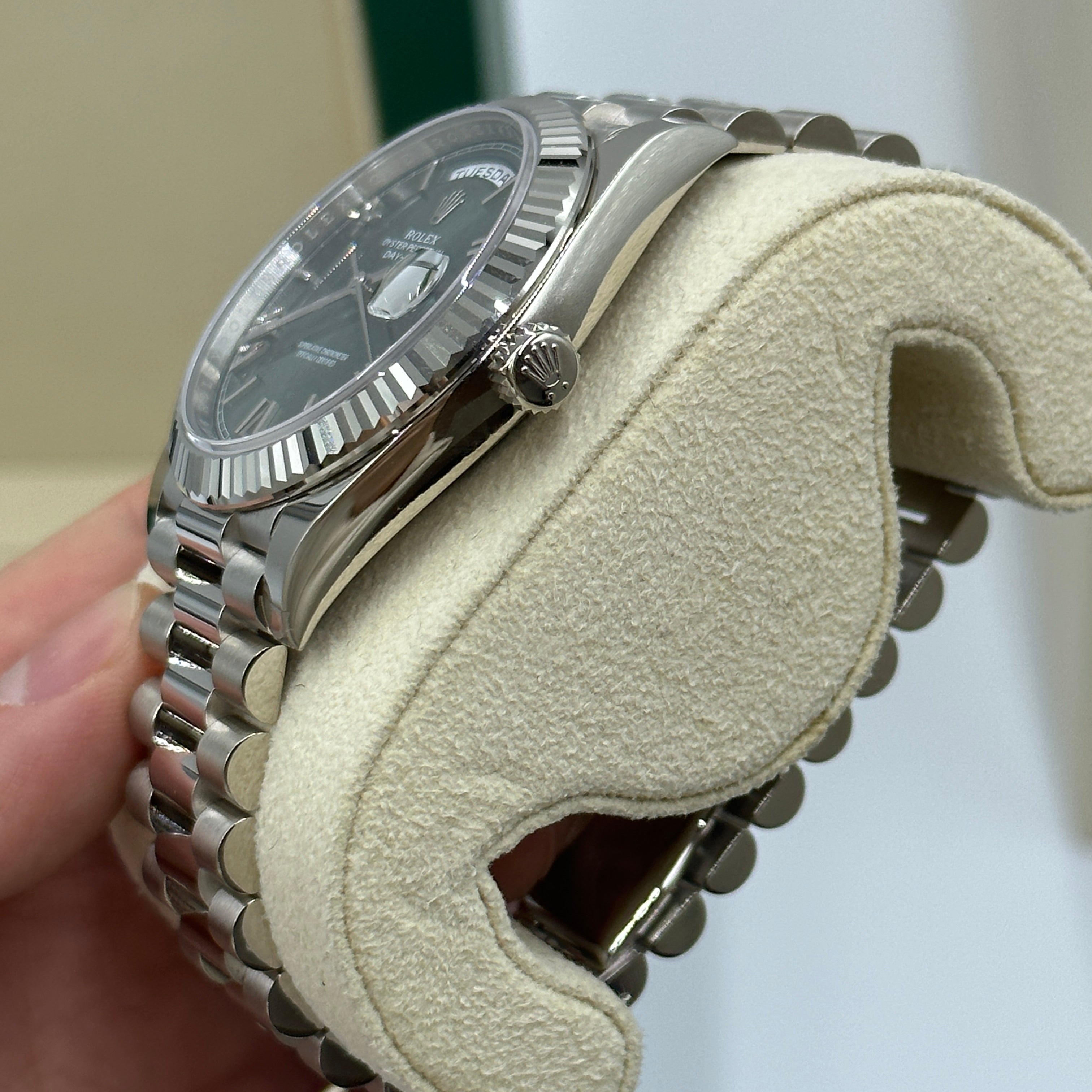 Rolex Day-Date 40 40 mm 228239 Grün Roman 2024