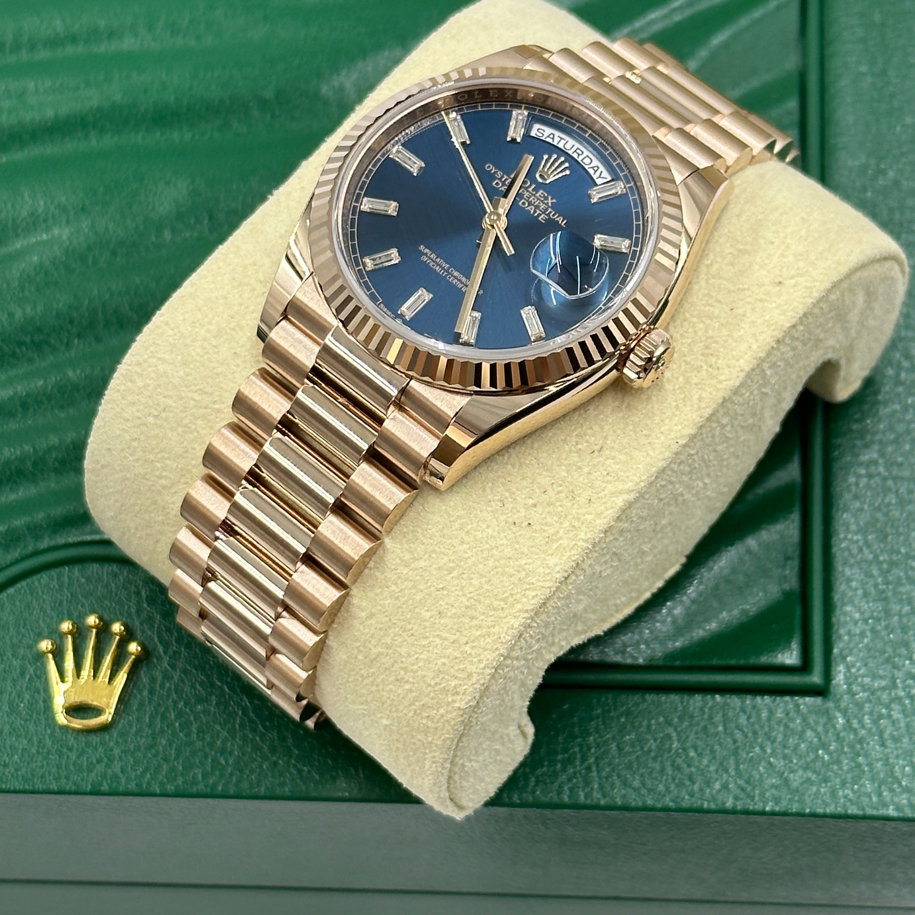 Rolex Day-Date 36 36mm 128235A Blau 2024