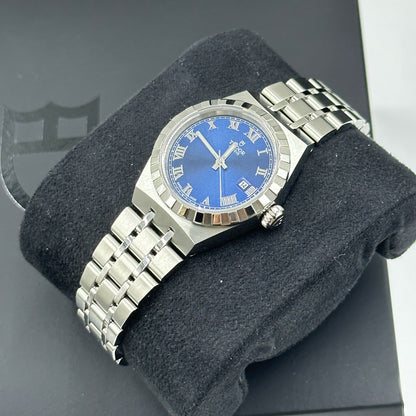 Tudor Tudor Royal 28 mm 28300-0006 Blauer römischer Stahl 2024