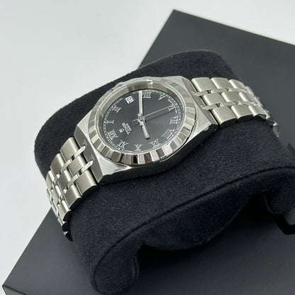 Tudor Tudor Royal 34 mm 28400-0003 Schwarzer römischer Stahl 2022