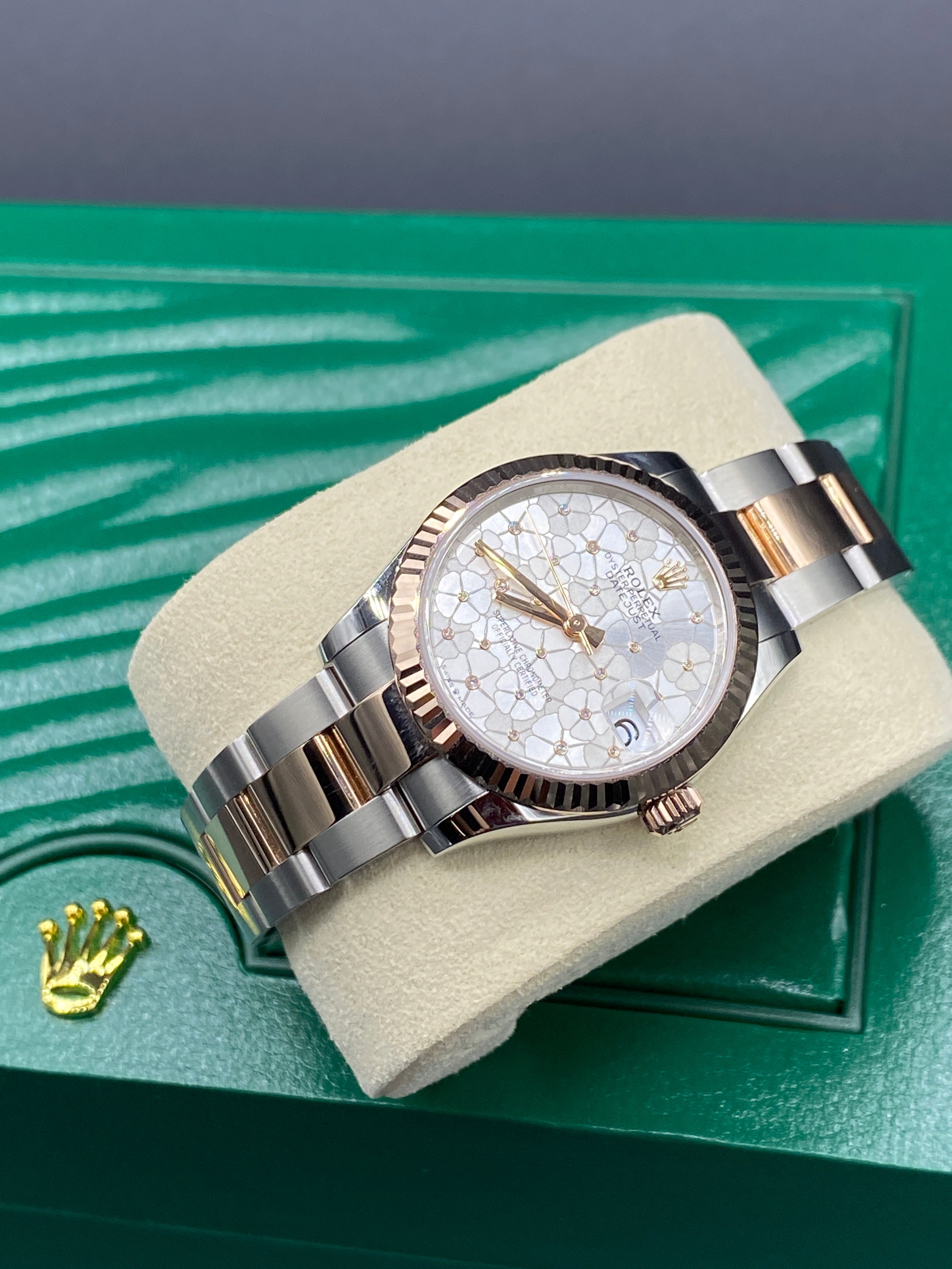 Rolex Datejust 31 278271 Silber Floral Oyster 2024