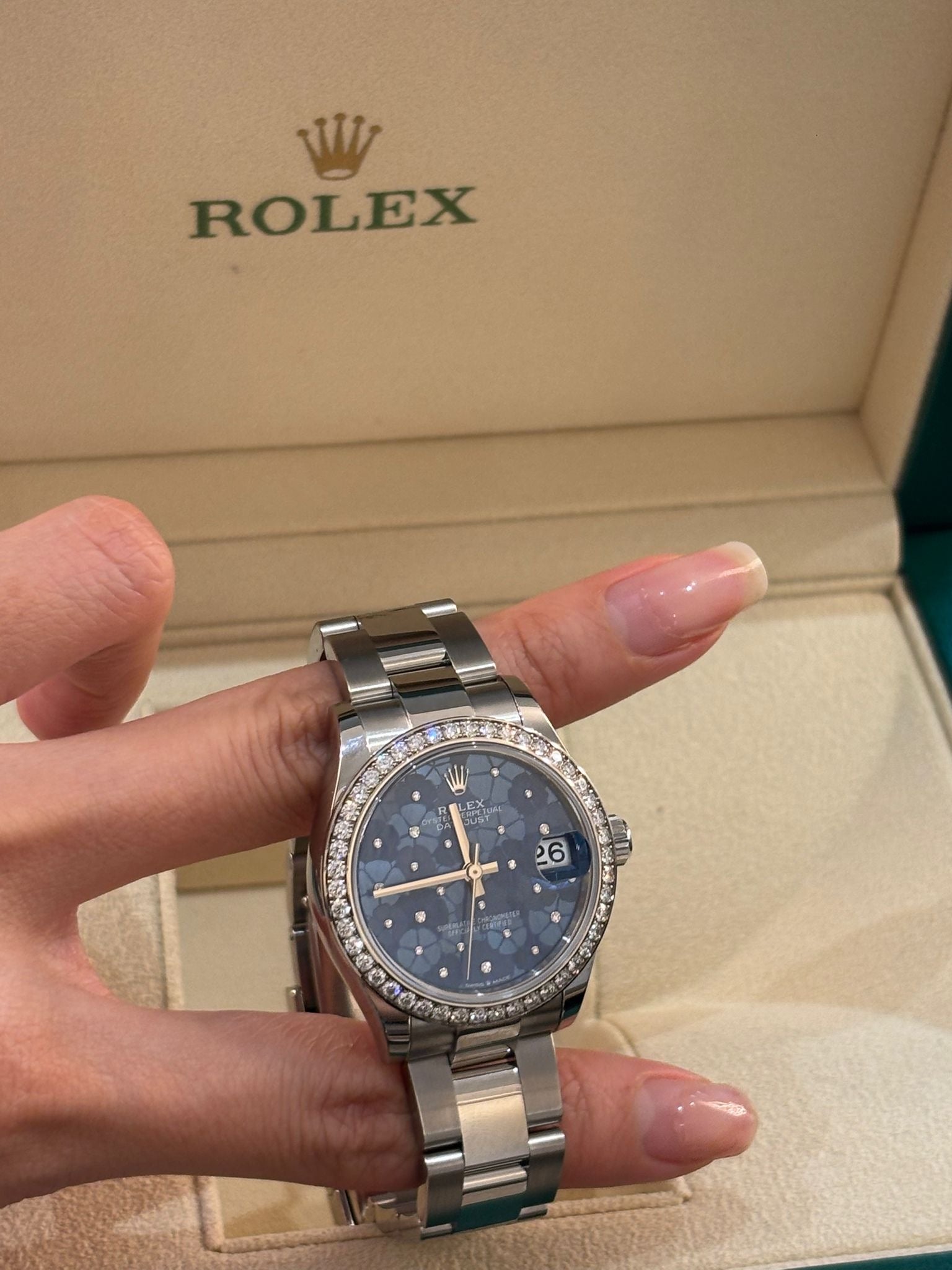 Rolex Datejust 31 278384RBR Blue Flower Oyster 2025