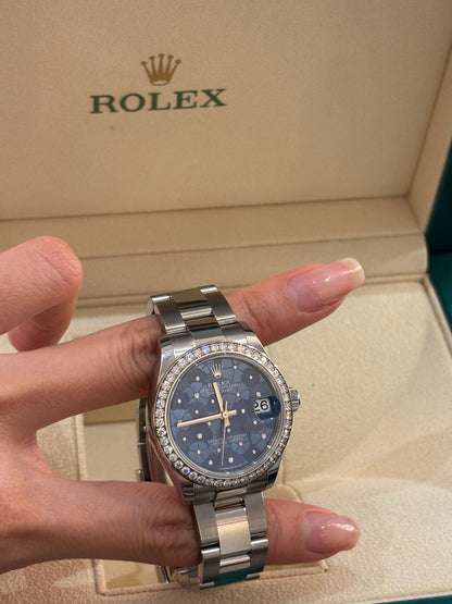 Rolex Datejust 31 278384RBR Blue Flower Oyster 2025
