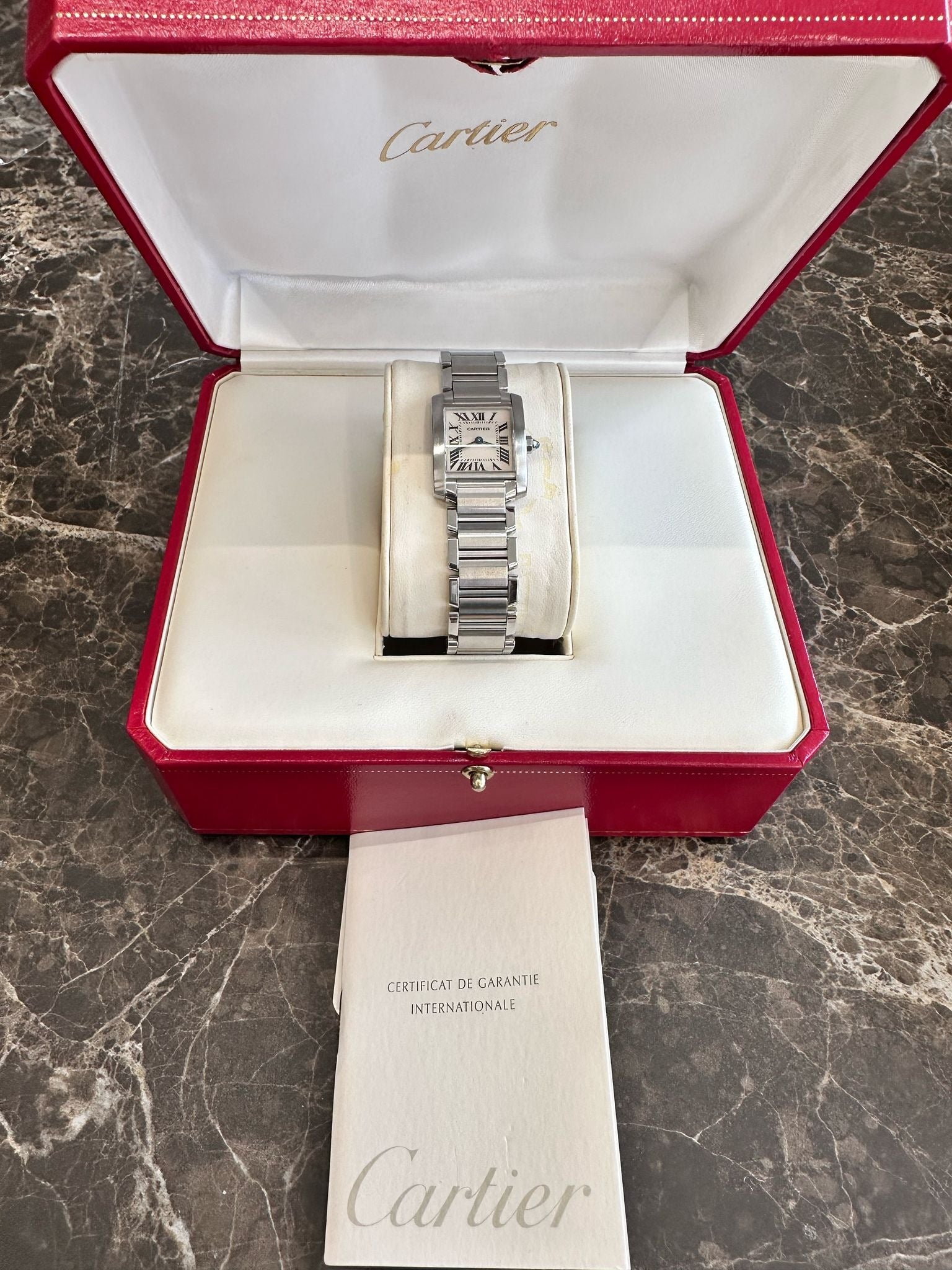 Cartier Tank Francaise 2384 Weiß