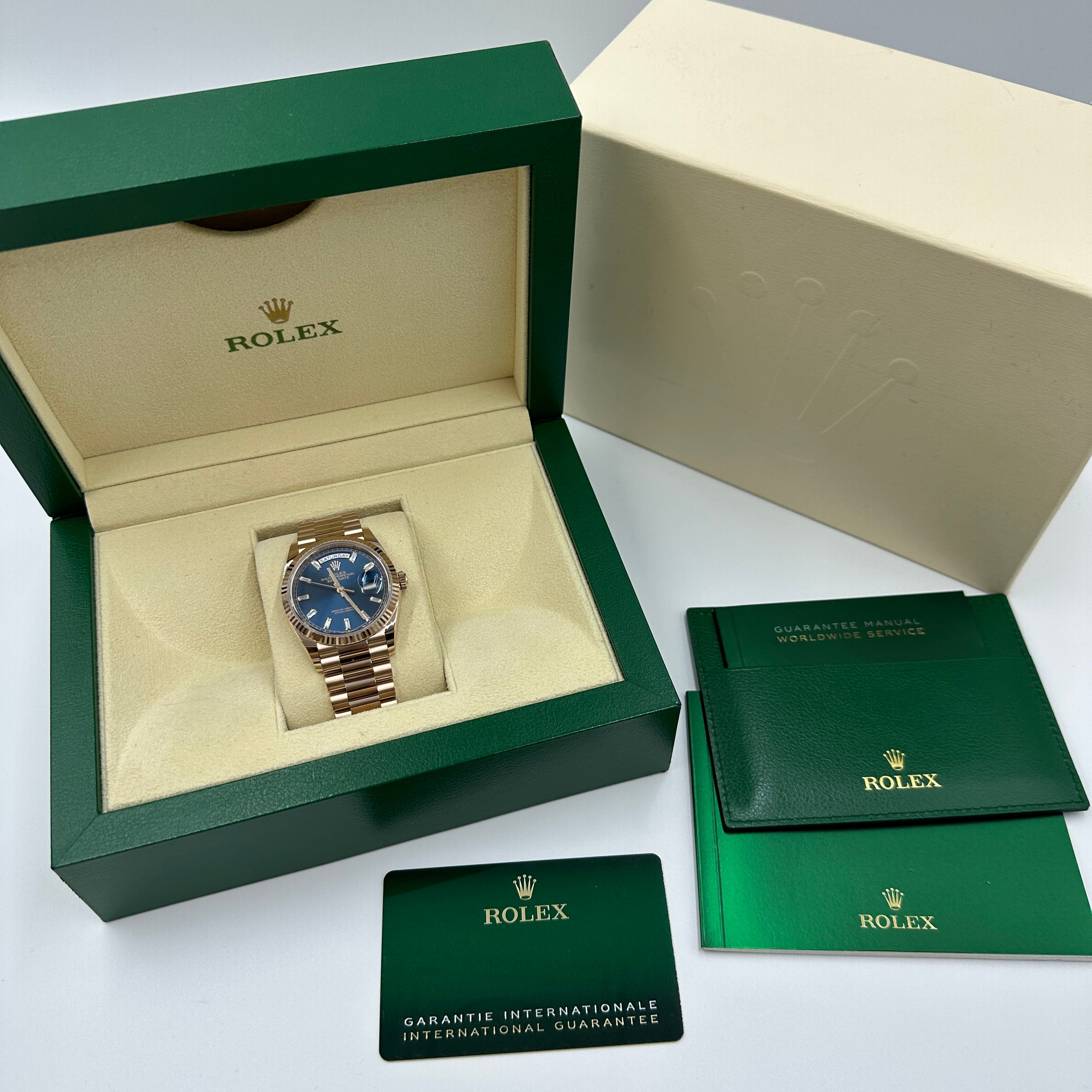 Rolex Day-Date 36 36mm 128235A Blau 2024