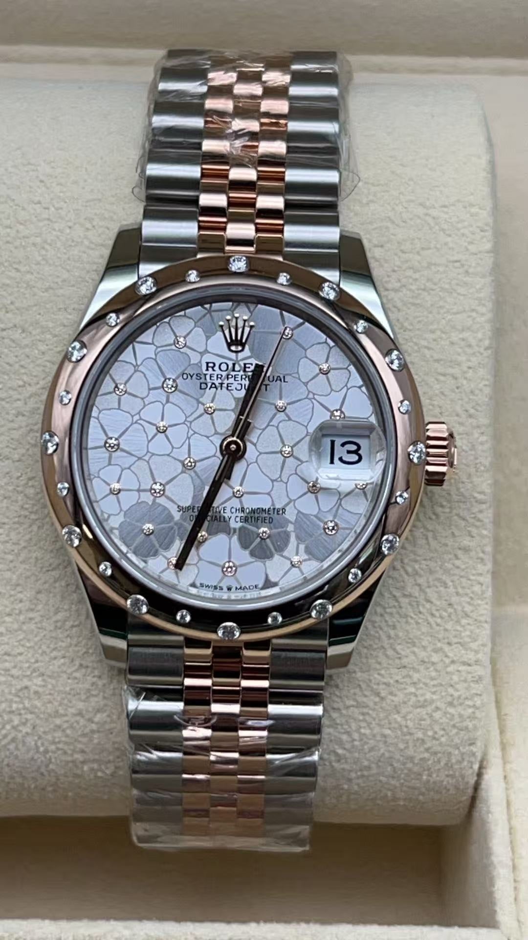 Rolex Datejust 31 278341RBR Silberne Blumenauster 2025