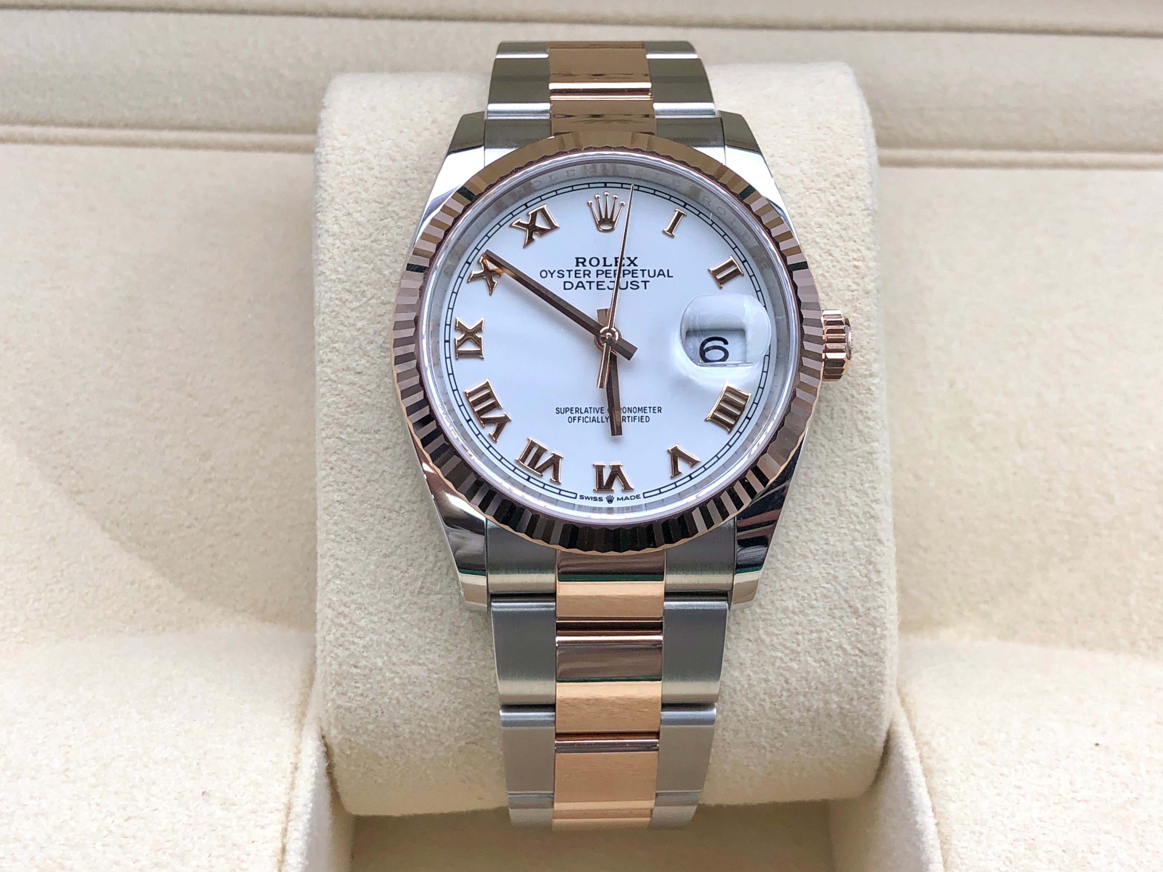 Rolex Datejust 36 126231 Weiße römische Auster 2025